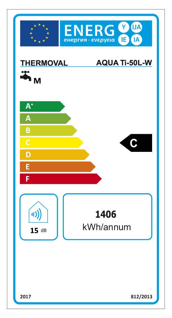 Elektryczny pojemnościowy podgrzewacz wody AQUA Ti-50L-W WiFi THERMOVAL - 3