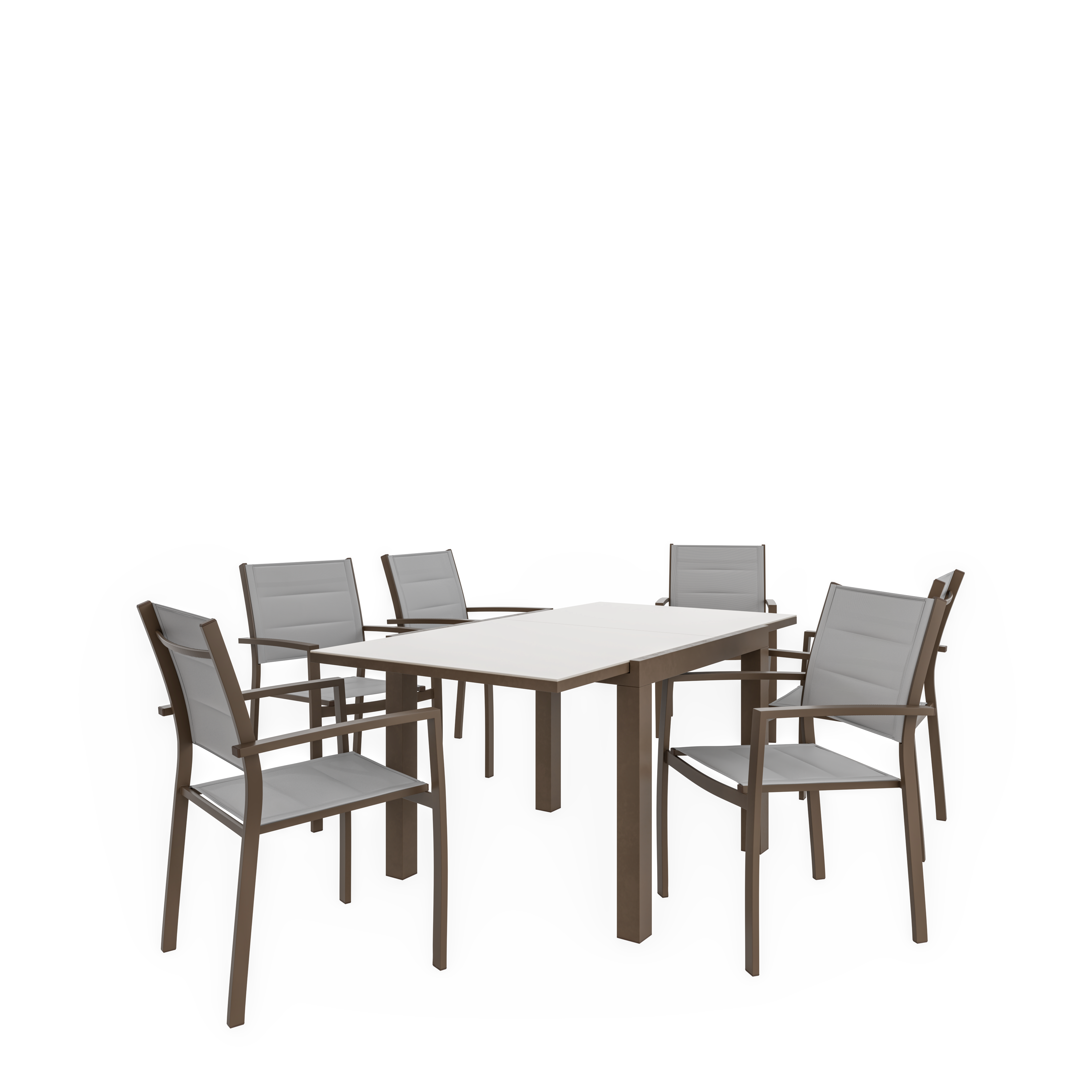 Cadeira de alumínio NATERIAL ORION BETA II MOKA - 2