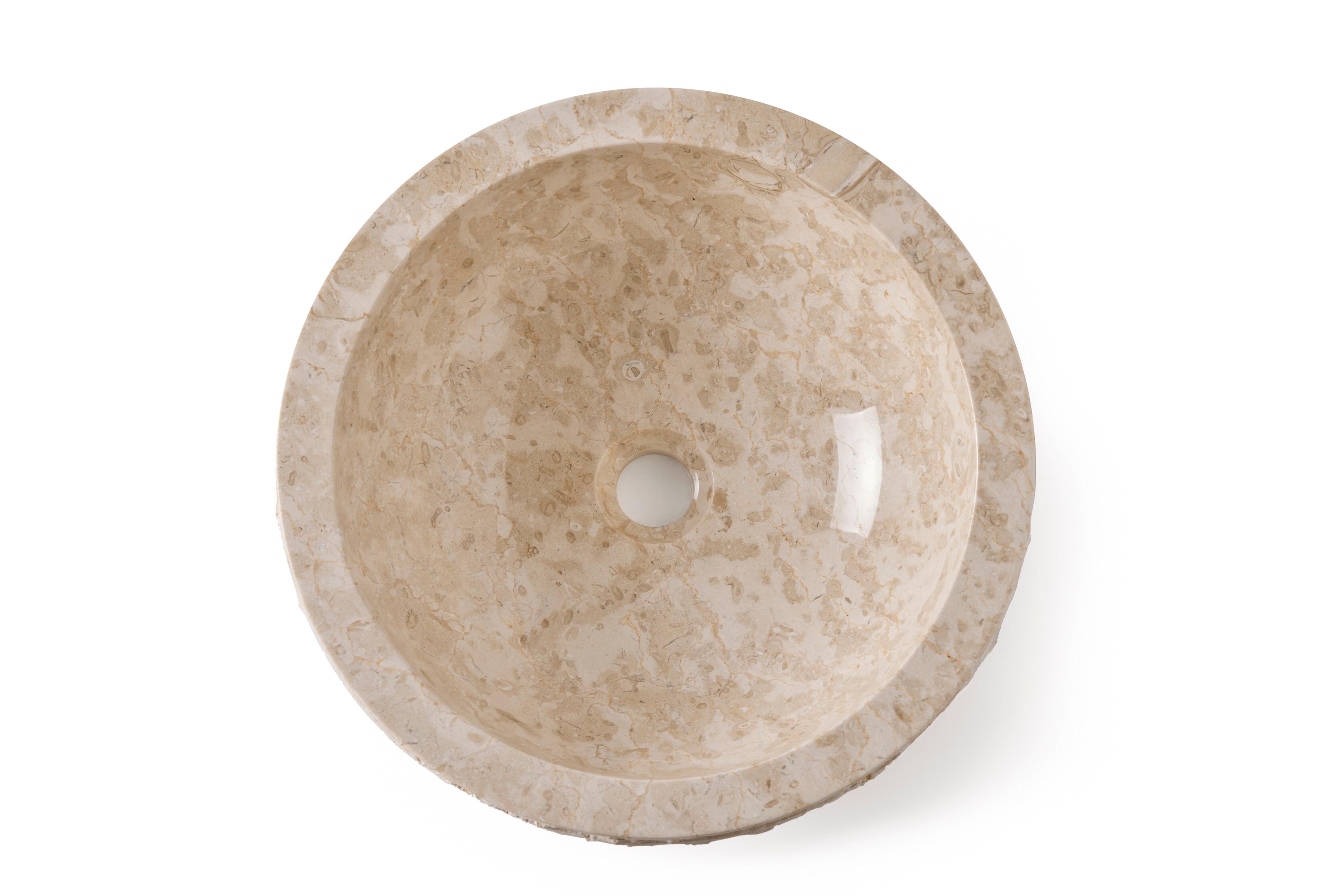 Lavabo de sobreponer horta brillante 40x15x40 cm