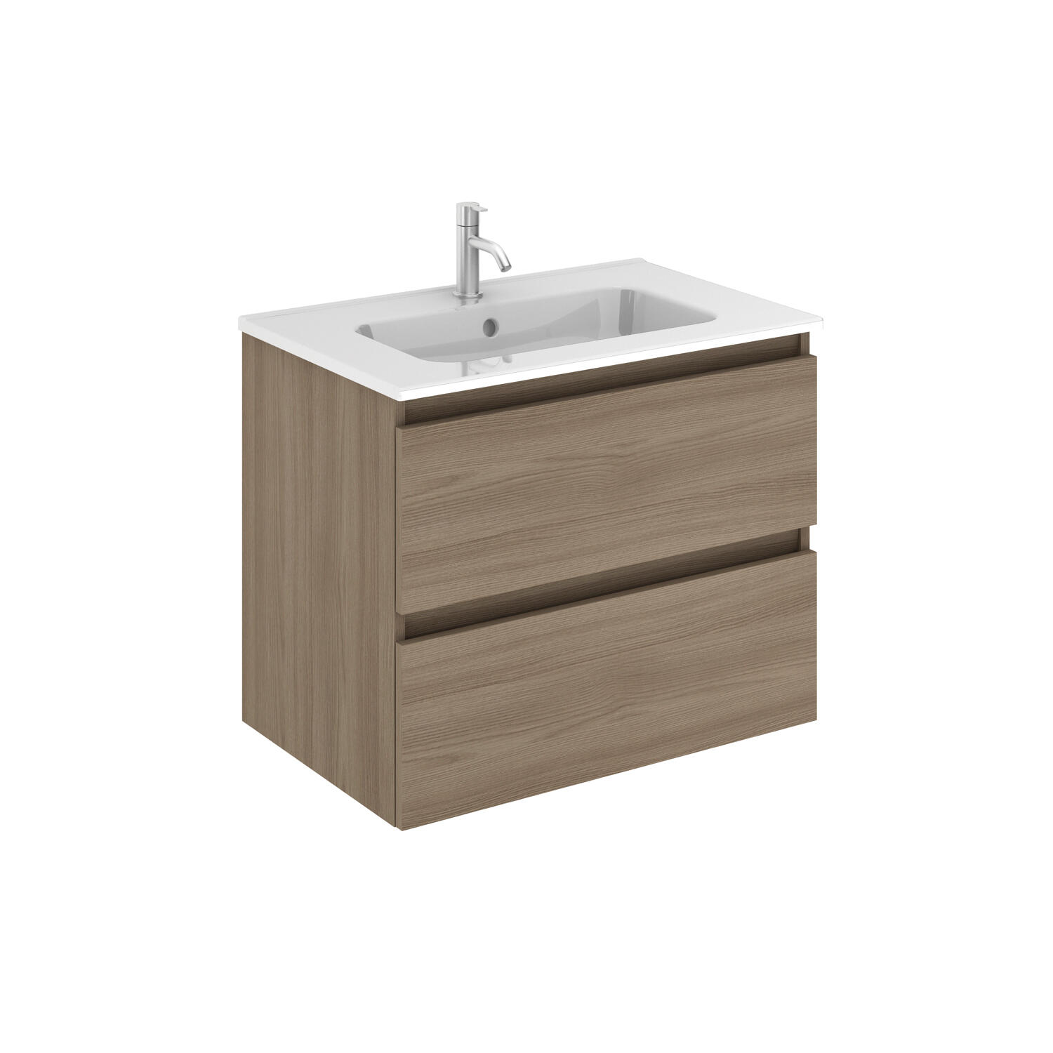Mueble de baño becco nogal 70x45 cm (lavabo no incluido)