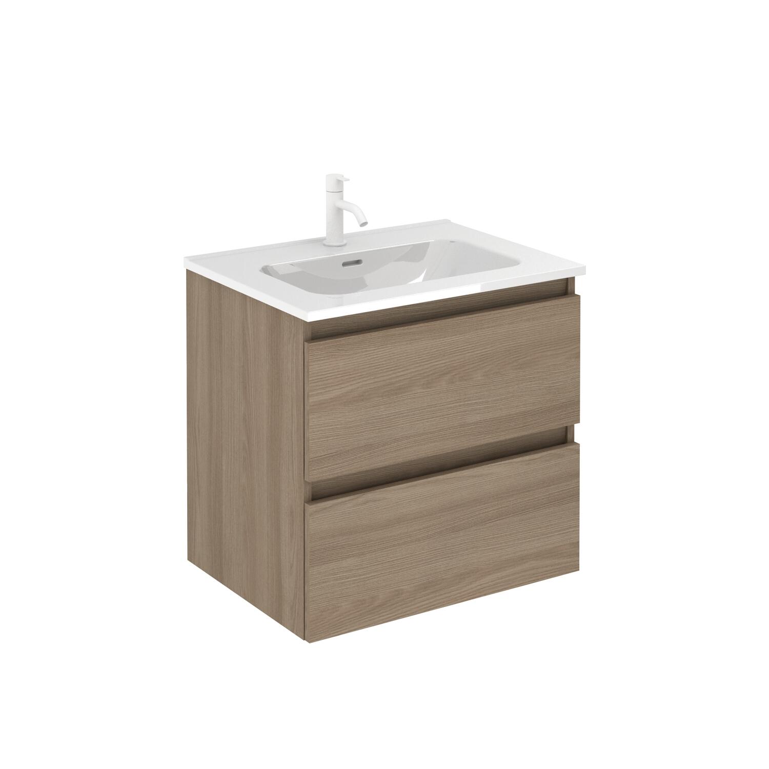 Mueble de baño becco nogal 60x45 cm (lavabo no incluido)