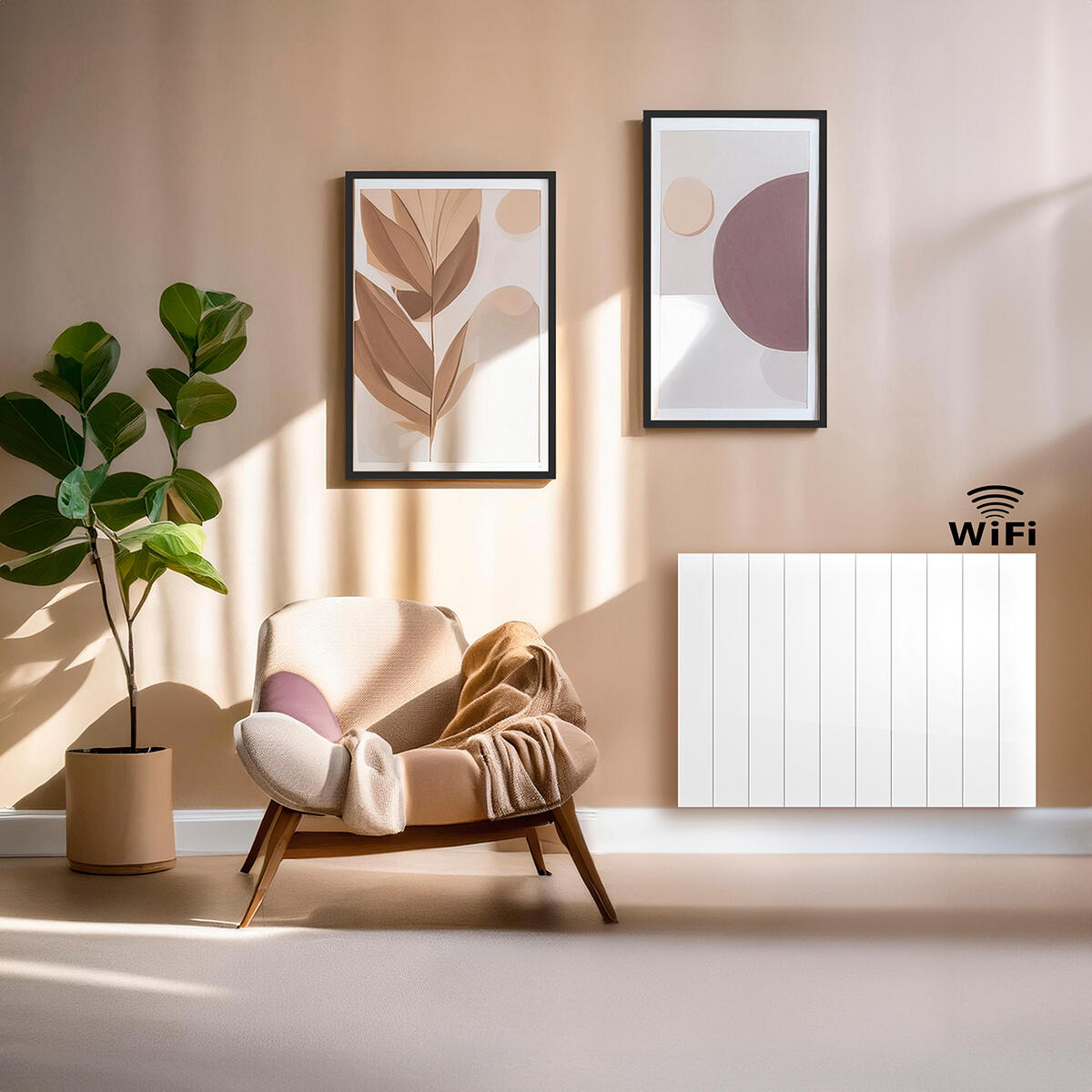 Radiateur électrique connecté à inertie sèche 2000 W HJM AVA H WIFI - 3
