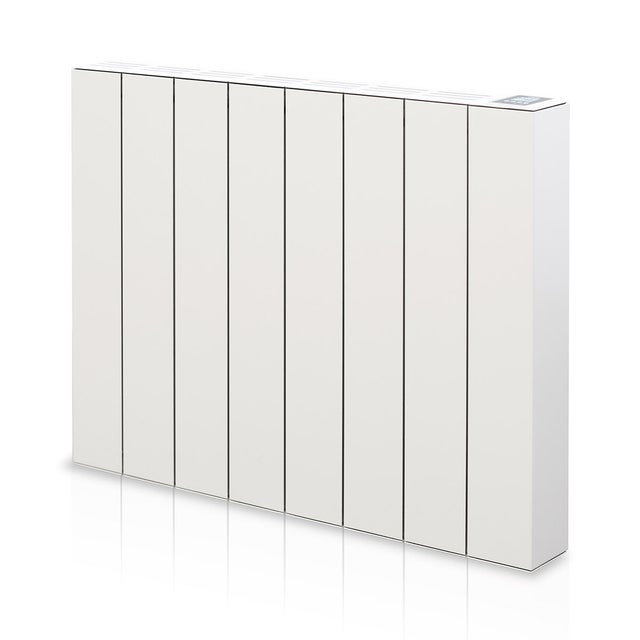 Radiateur électrique connecté à inertie sèche AVA 1500W HJM horizontal blanc