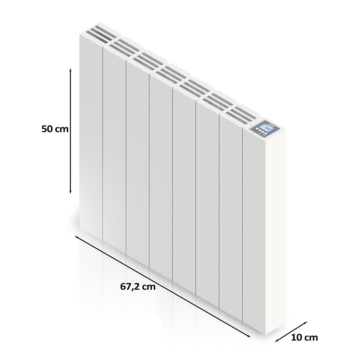 Radiateur électrique connecté à inertie sèche 1500 W HJM AVA H WIFI - 4
