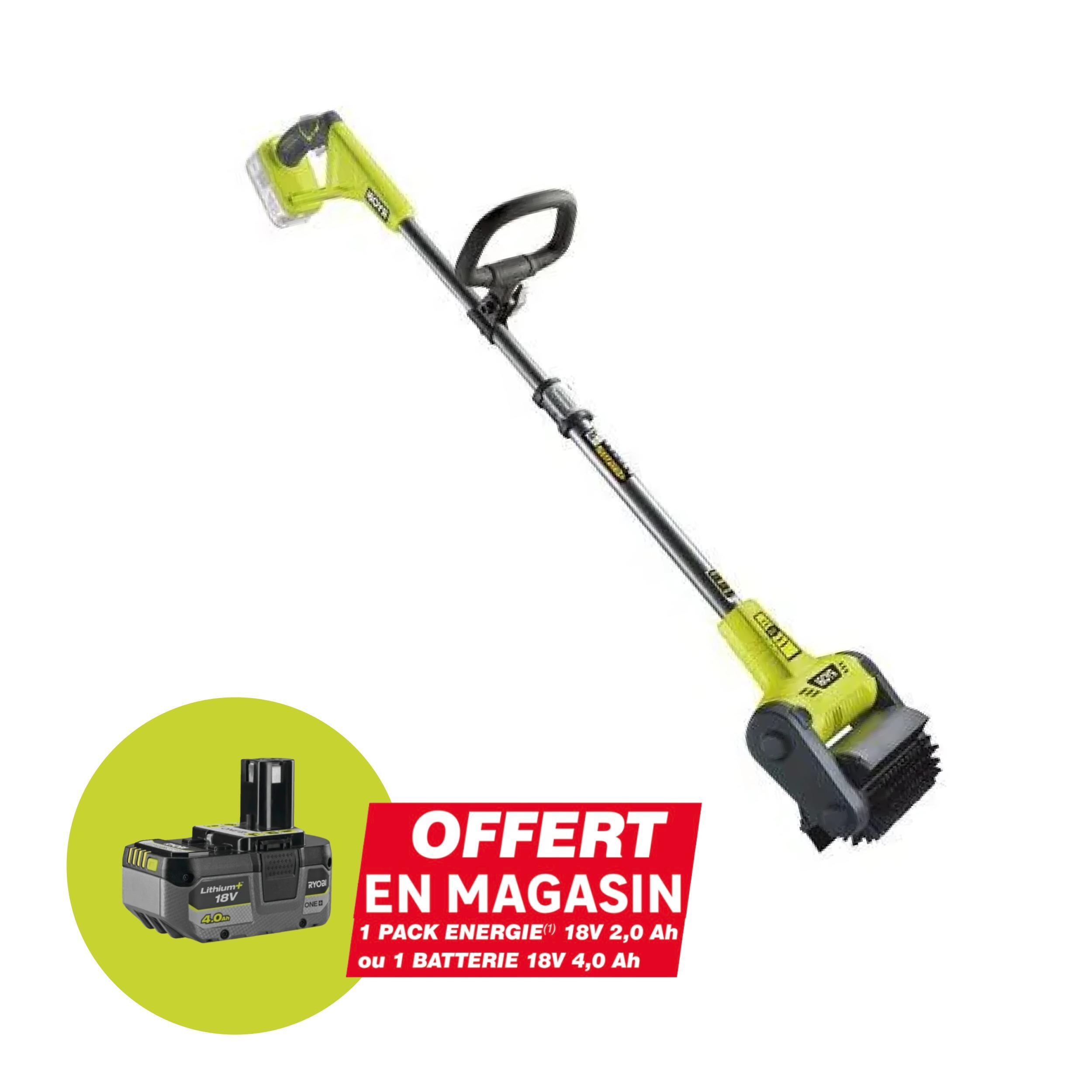 Hidrolimpiadora a batería + cepillo ryobi 18v
