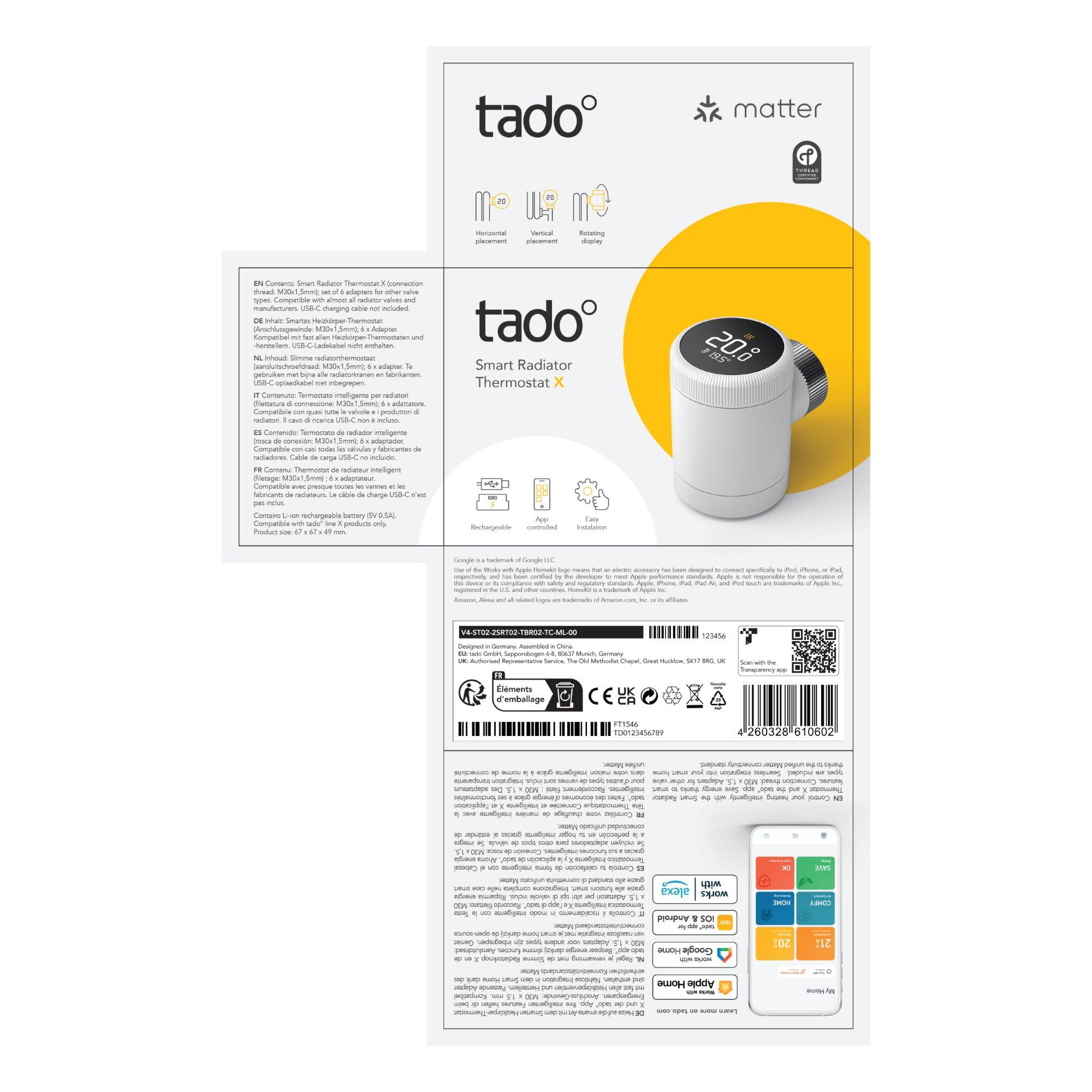 Válvula termostática TADO X - 5