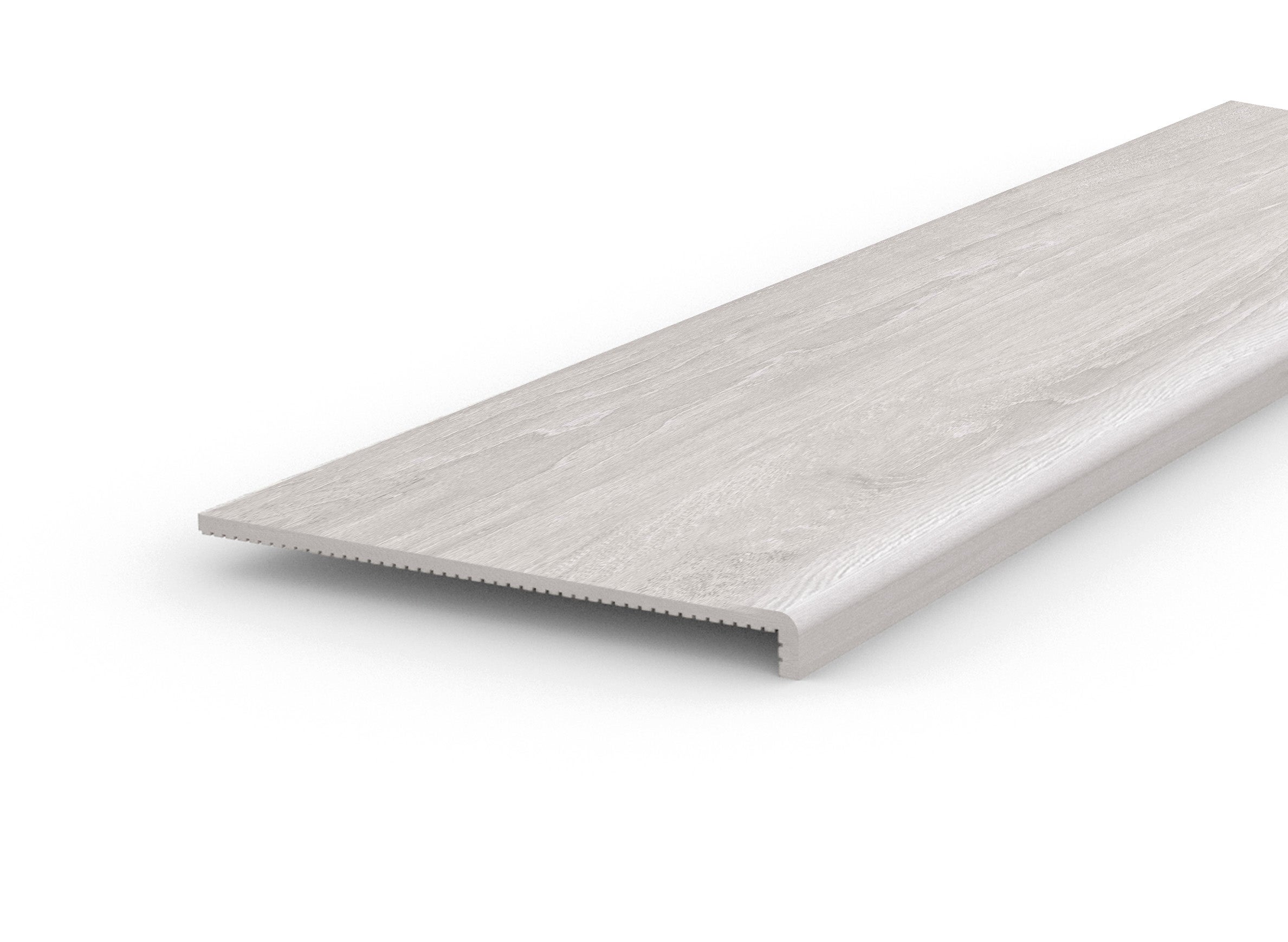 Pack de 2 peldaños gres porcelánico Underwood efecto madera gris 120x32cm espesor 50mm - 3