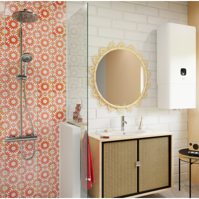 cache-raccord sauter chauffe-eau plat