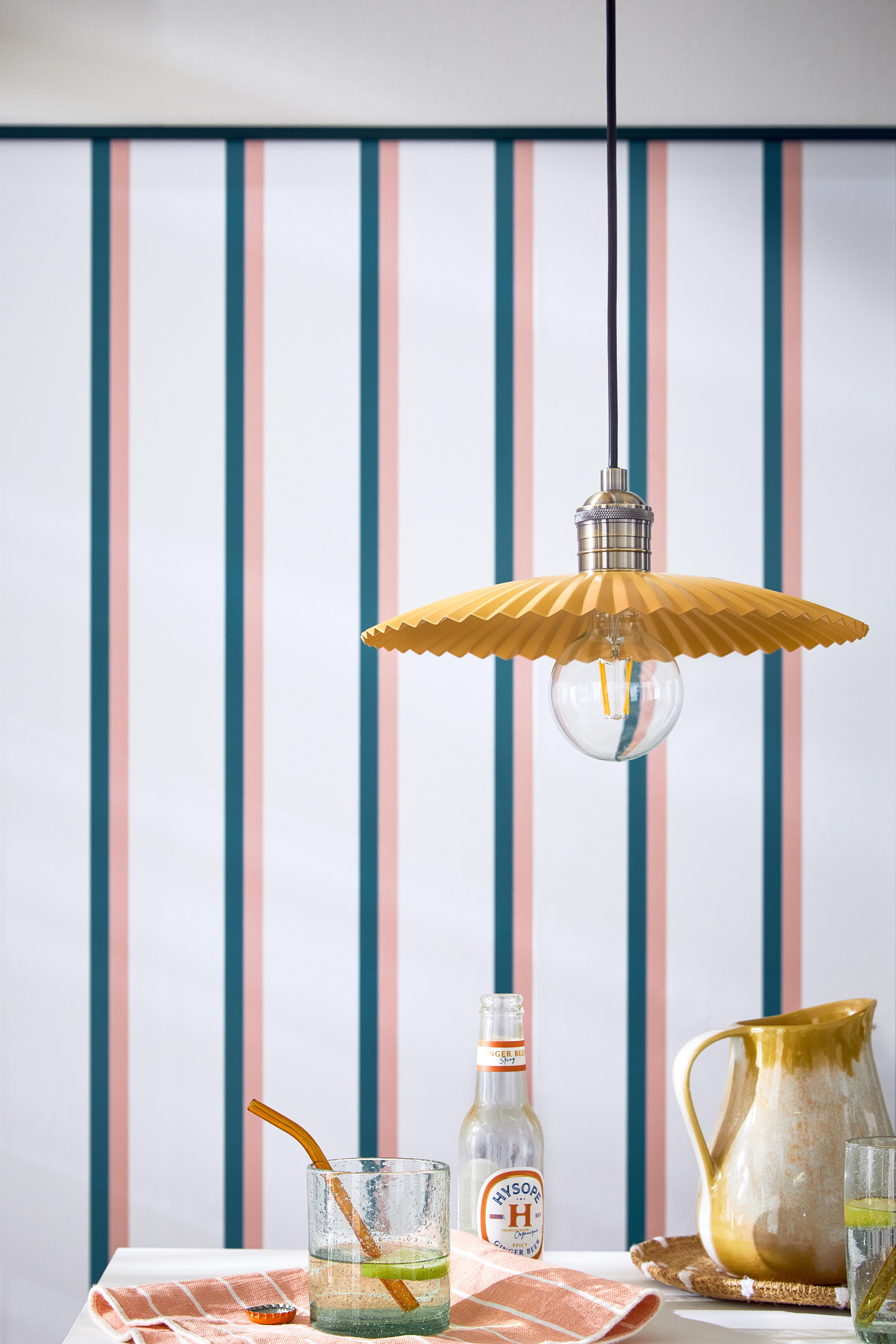 Suspension Kapisi fer, orange, Diam.30 cm INSPIRE, E27 - 4