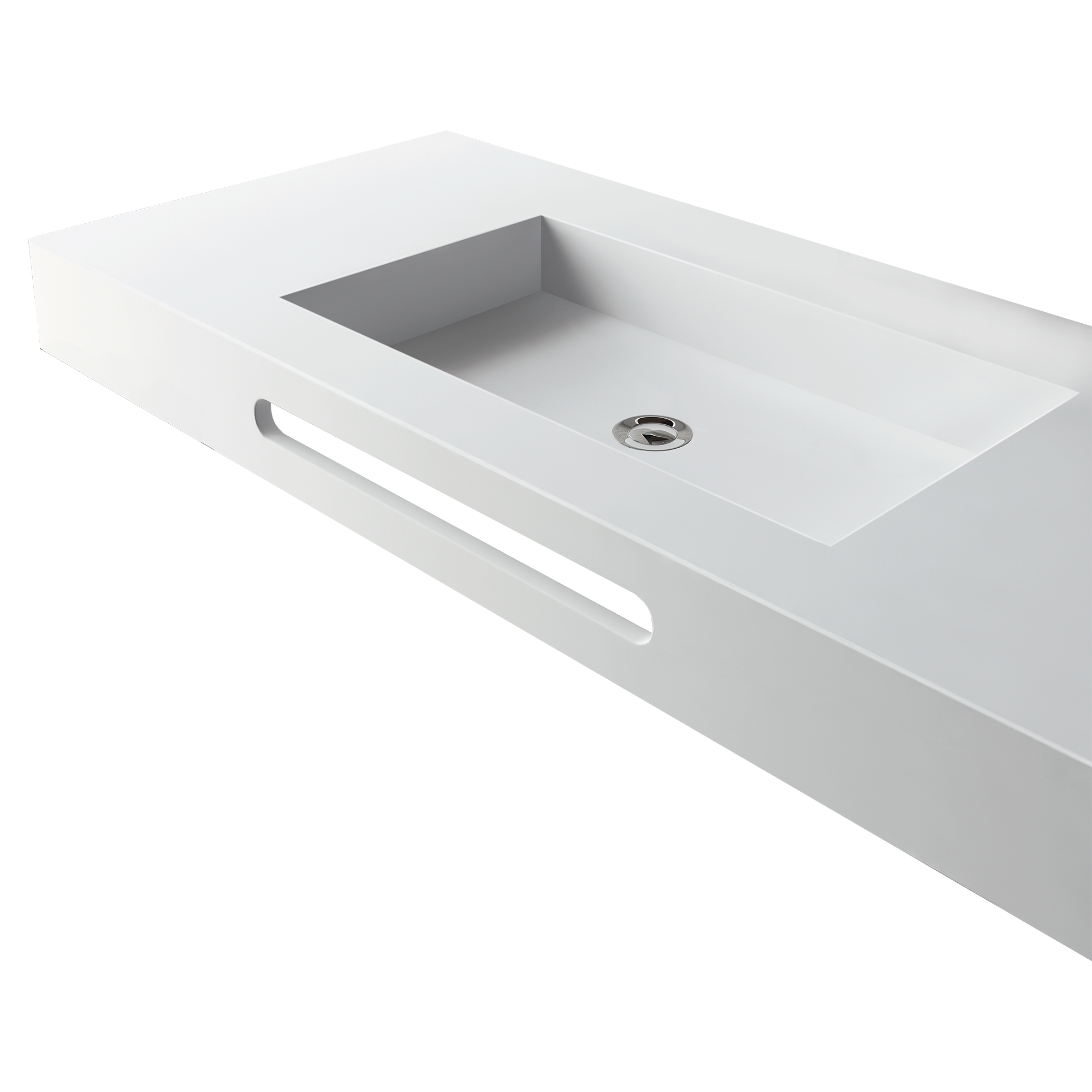Lavabo suspendido iceberg blanco 90xx46 cm