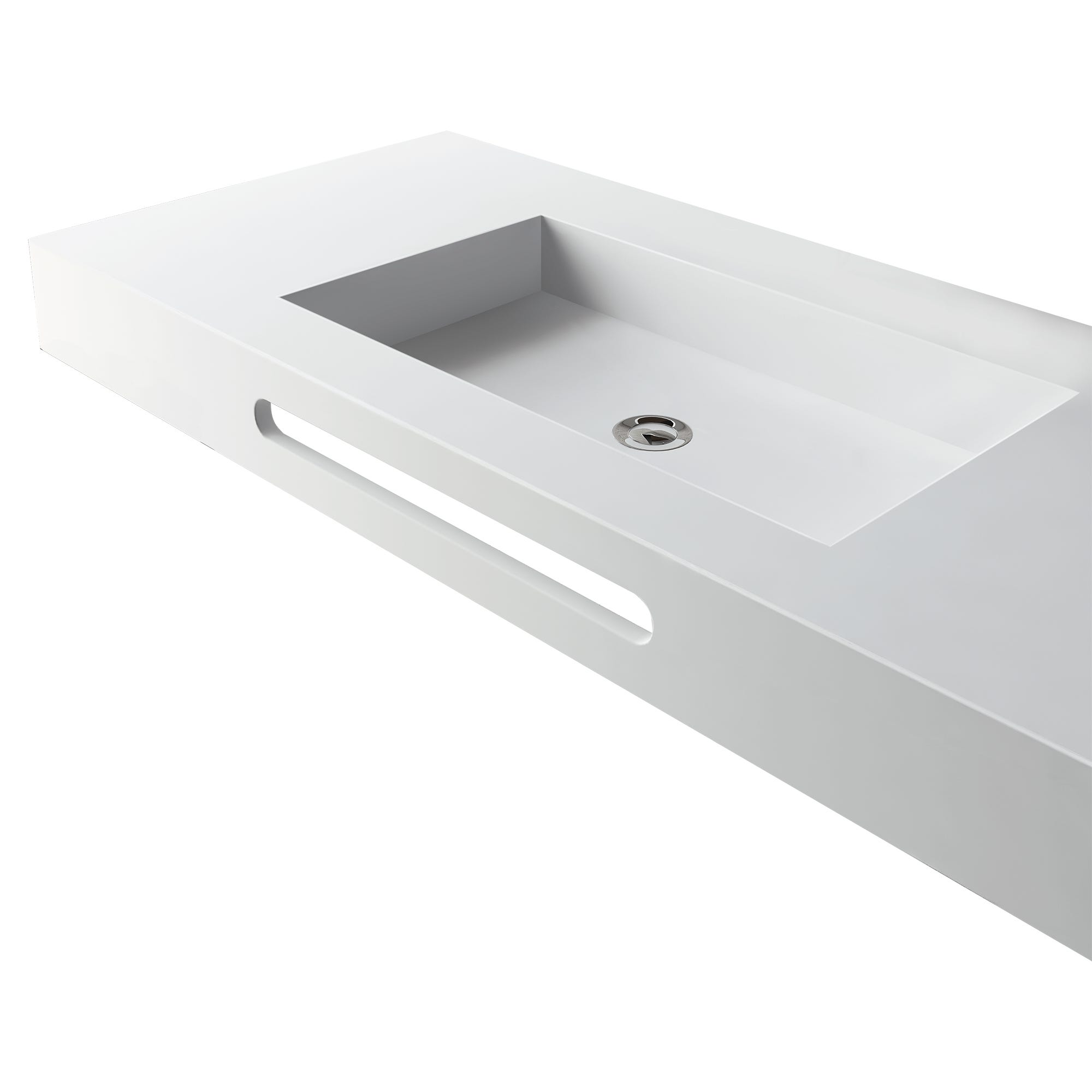Lavabo suspendido blanco Iceberg 120xx46 cm | Leroy Merlin