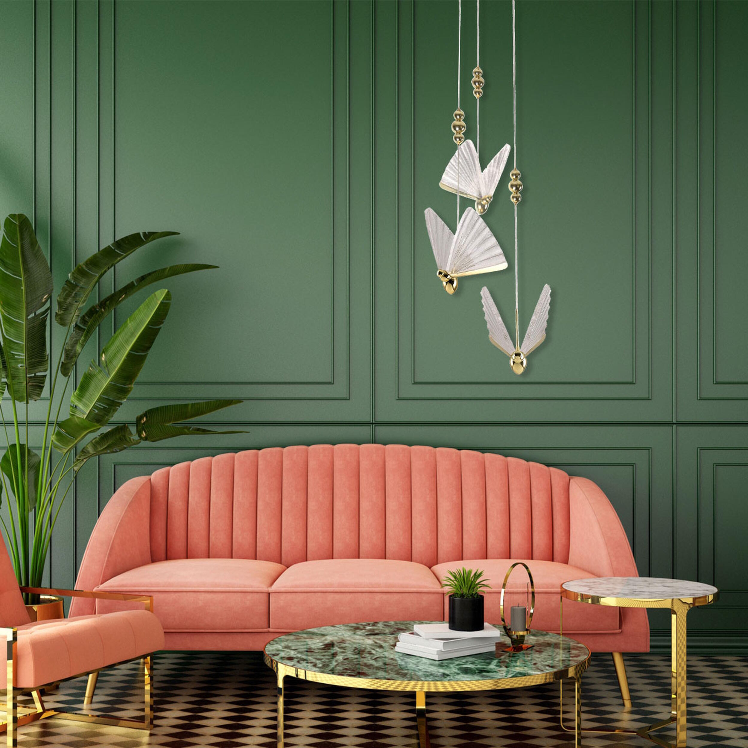 Lampa wisząca Mariposa złota LED Light Prestige - 2