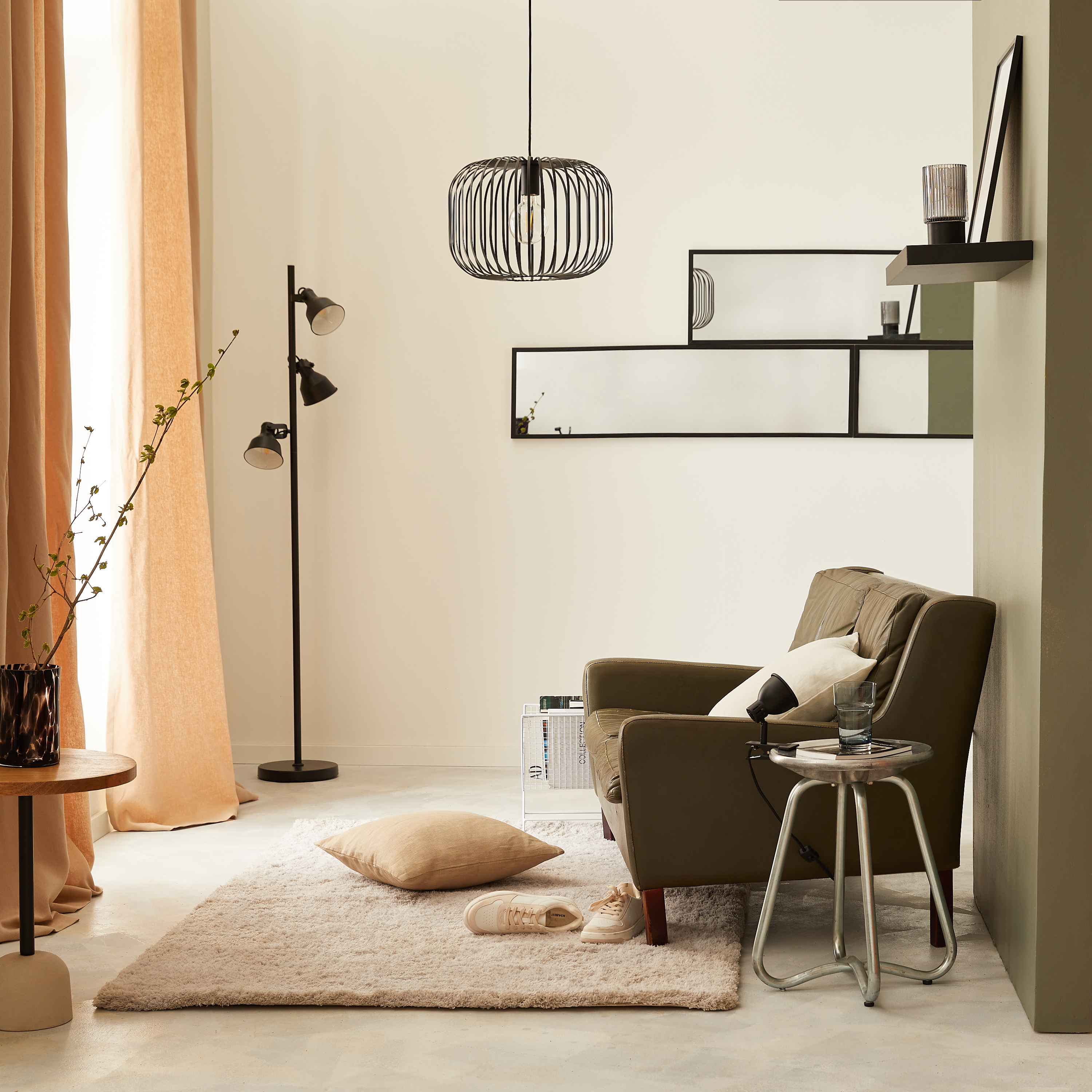 Lustro Atelier 30 x 110 cm czarne Inspire - 16