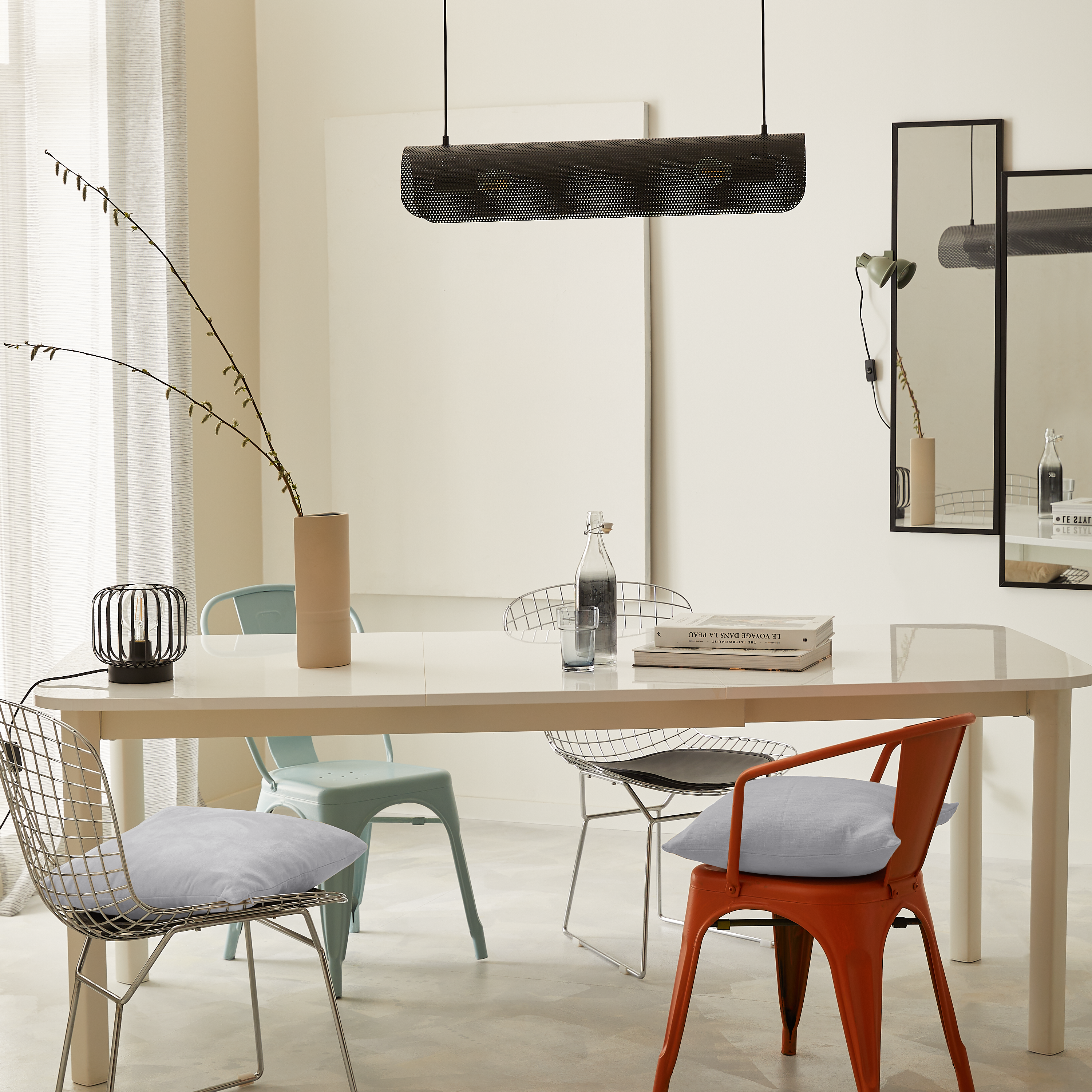 Lustro Atelier 30 x 110 cm czarne Inspire - 15