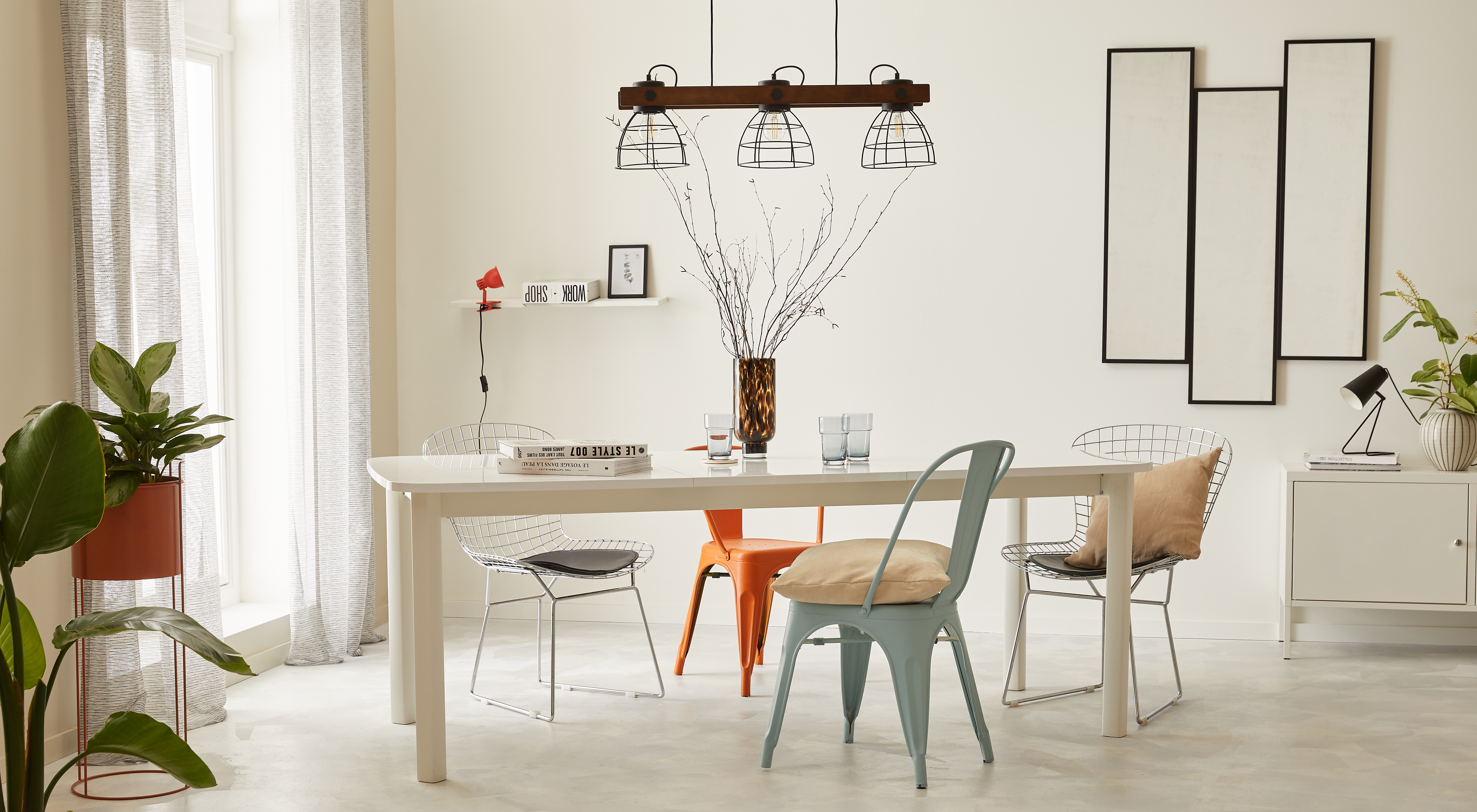 Lustro Atelier 30 x 110 cm czarne Inspire - 12