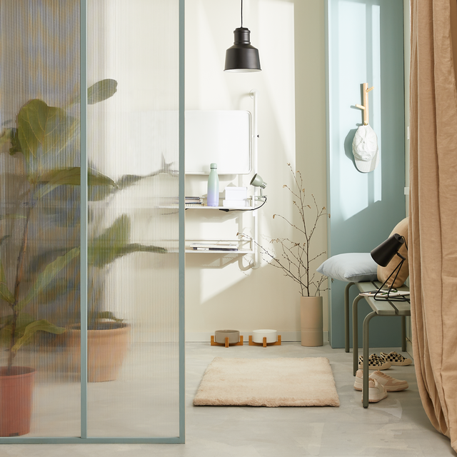 Tenda INSPIRE Danae beige, oscurante con fodera posteriore, fettuccia e passanti 200x280 cm