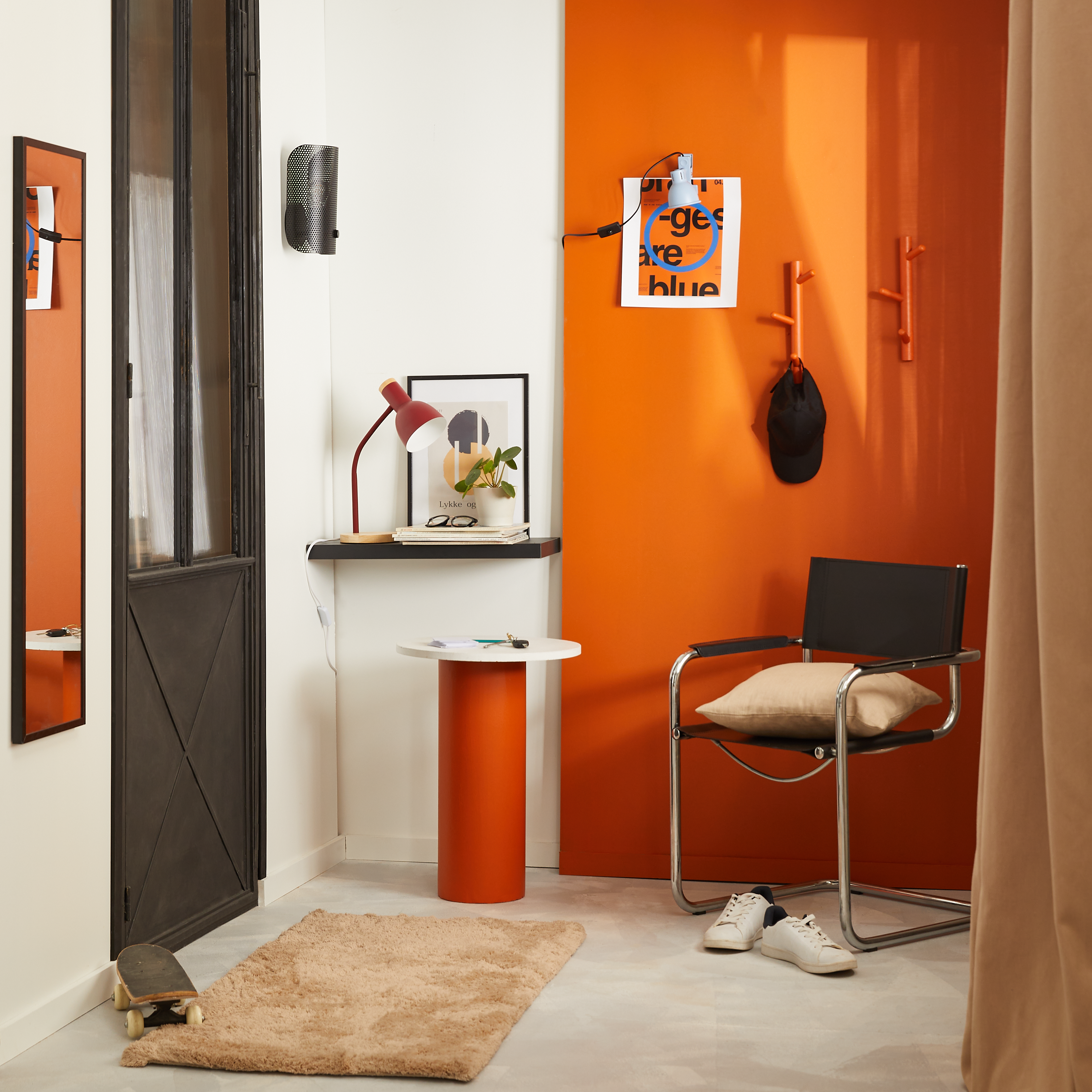 Lustro Atelier 30 x 110 cm czarne Inspire - 6