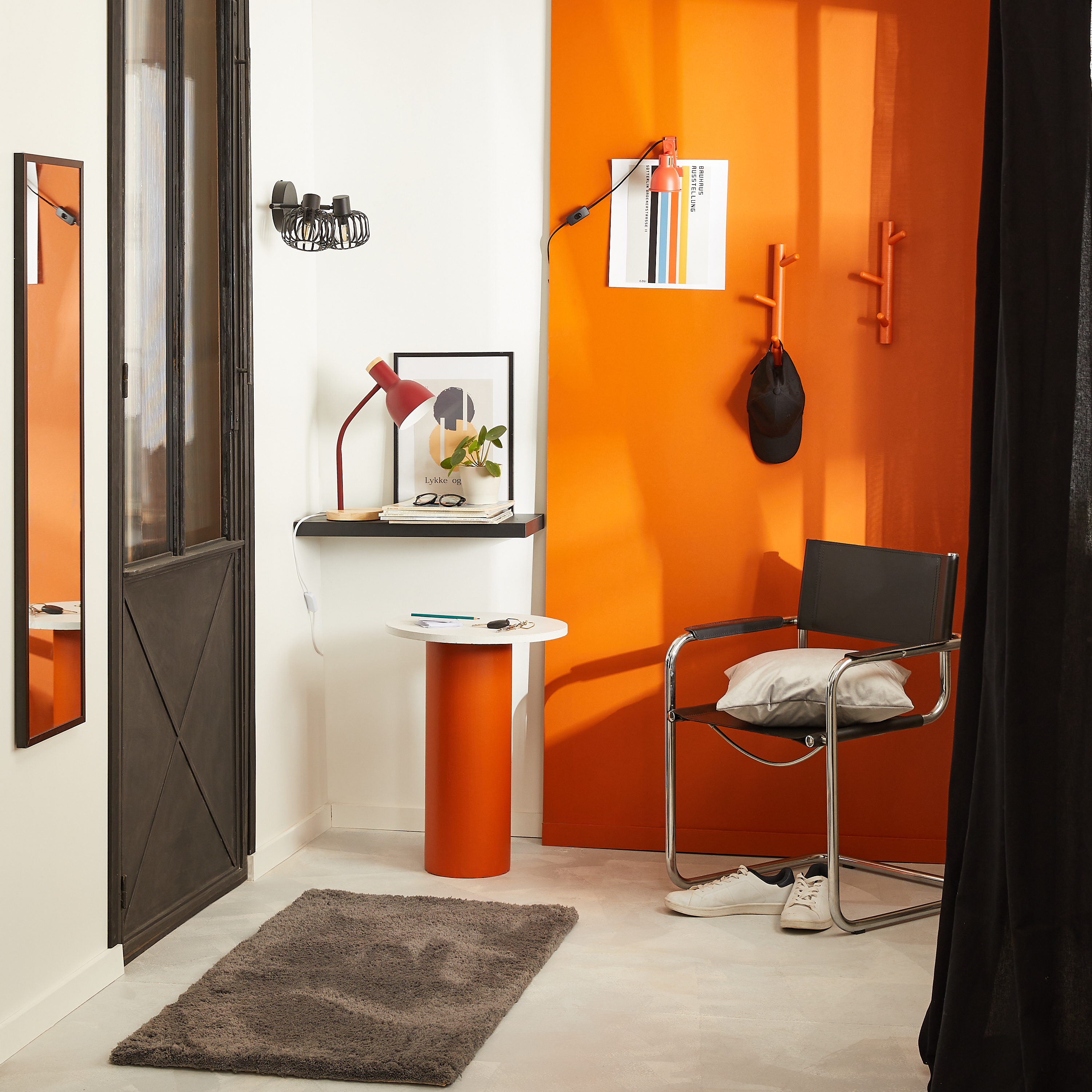 Scendiletto Talka Shaggy in poliestere, L 120 x L 60 cm, antracite - 4