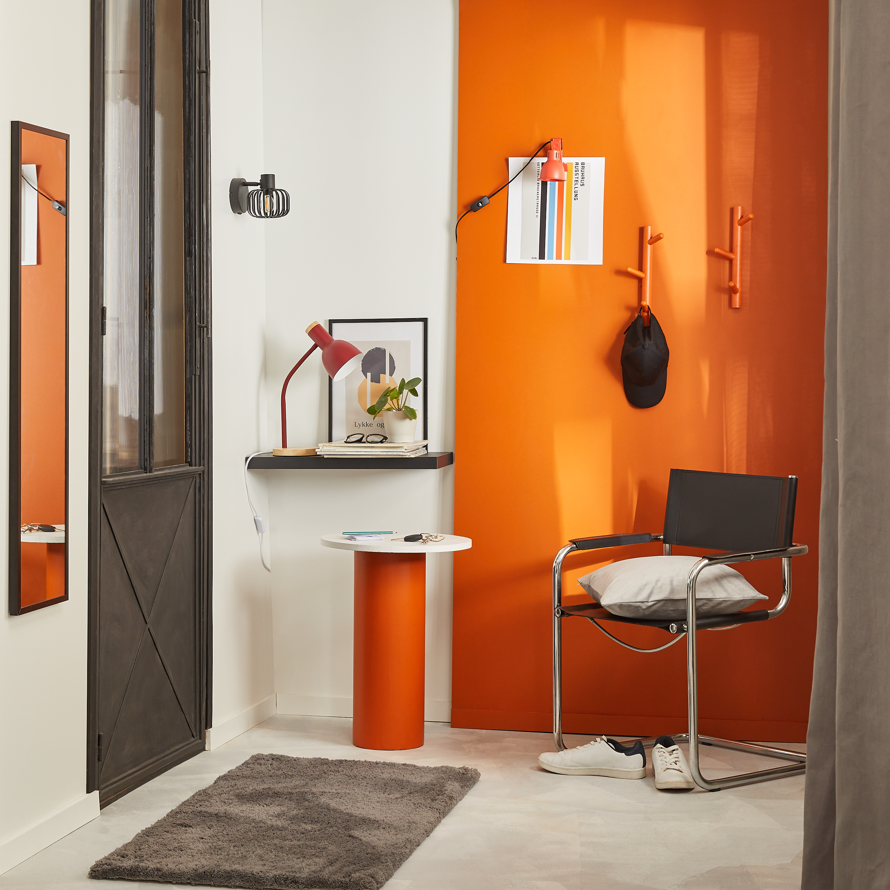 Lustro Atelier 30 x 110 cm czarne Inspire - 5