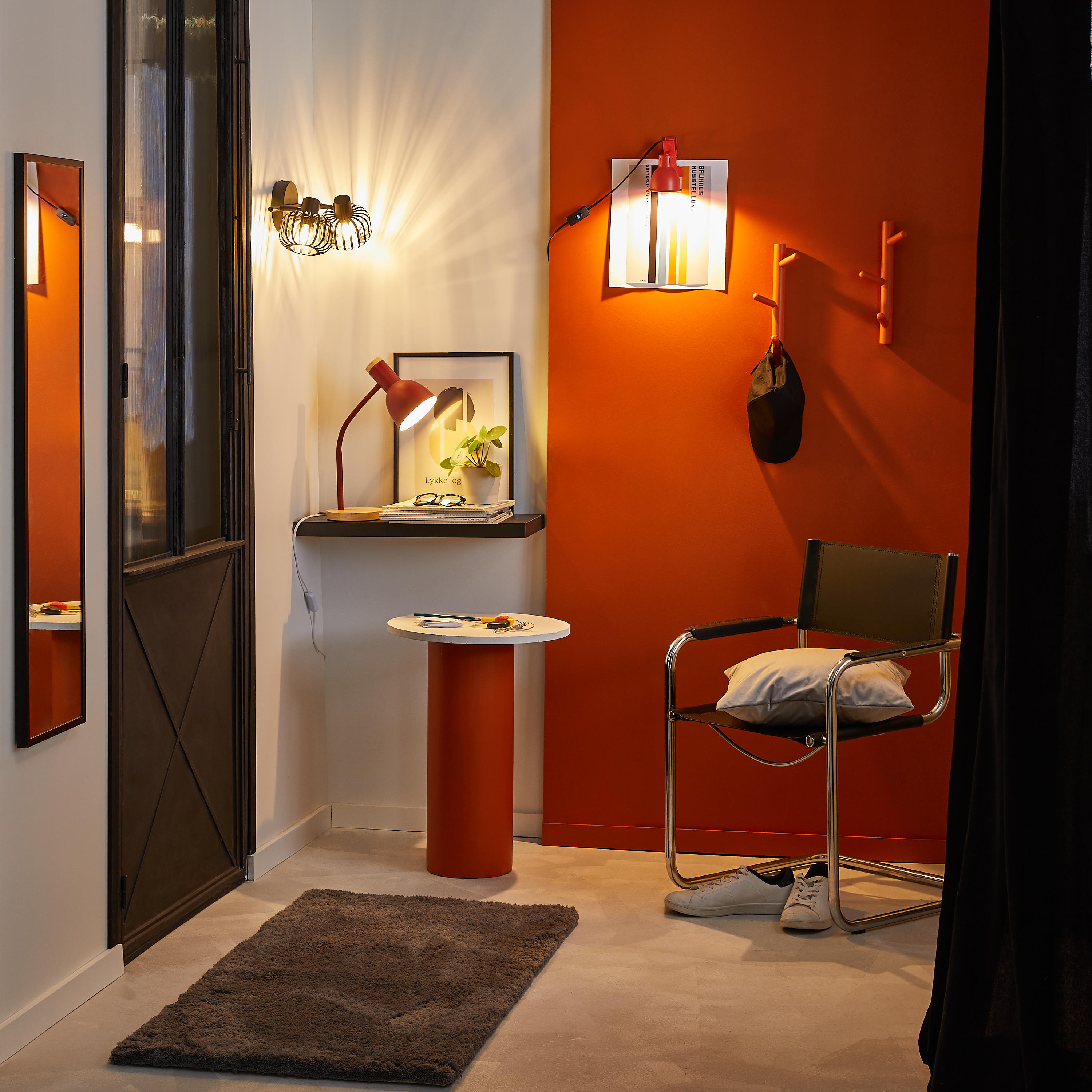 Rampe de 2 spots Pecan, noir, E14, INSPIRE - 4