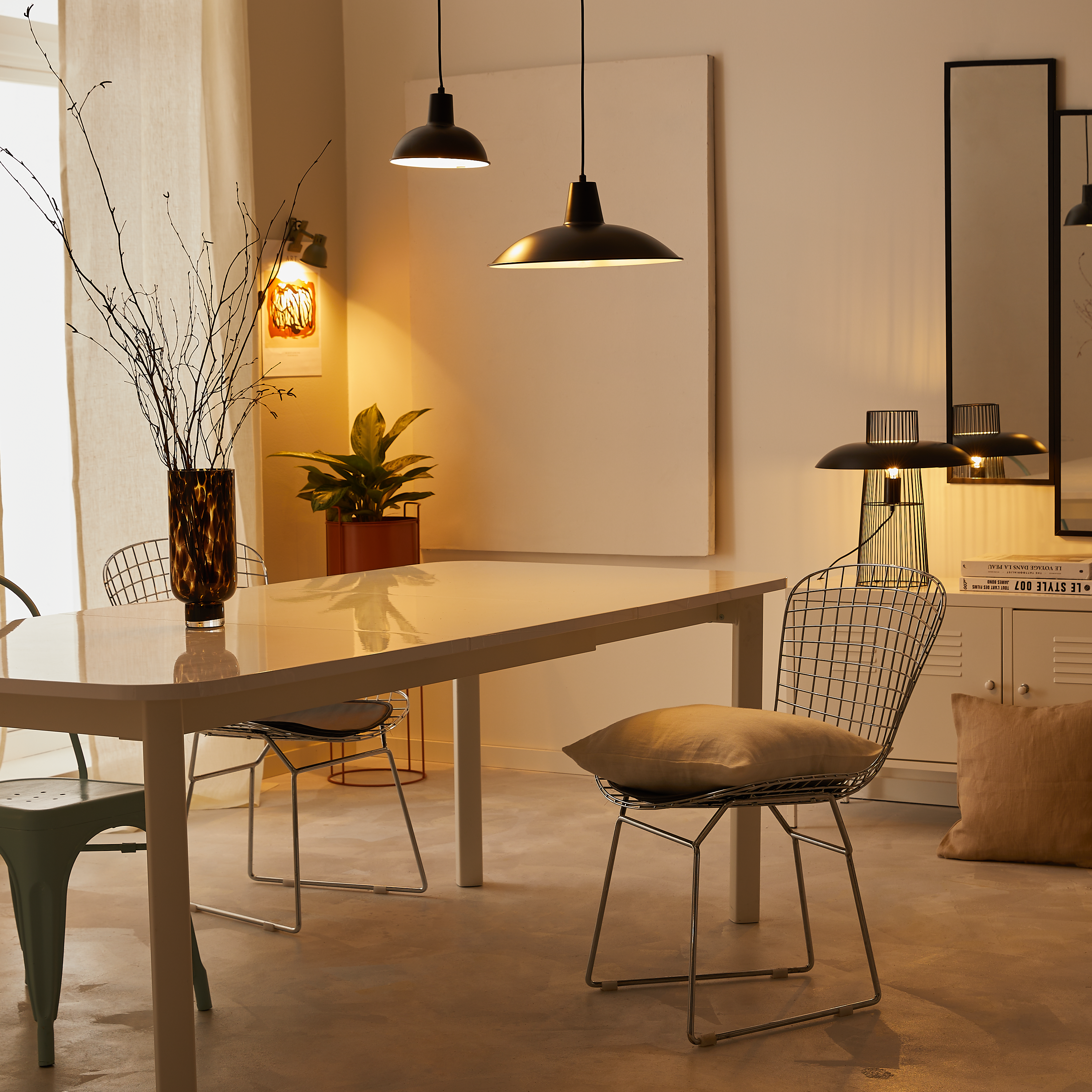 Suspension Utea fer, noir, Diam.38 cm INSPIRE, E27 - 3