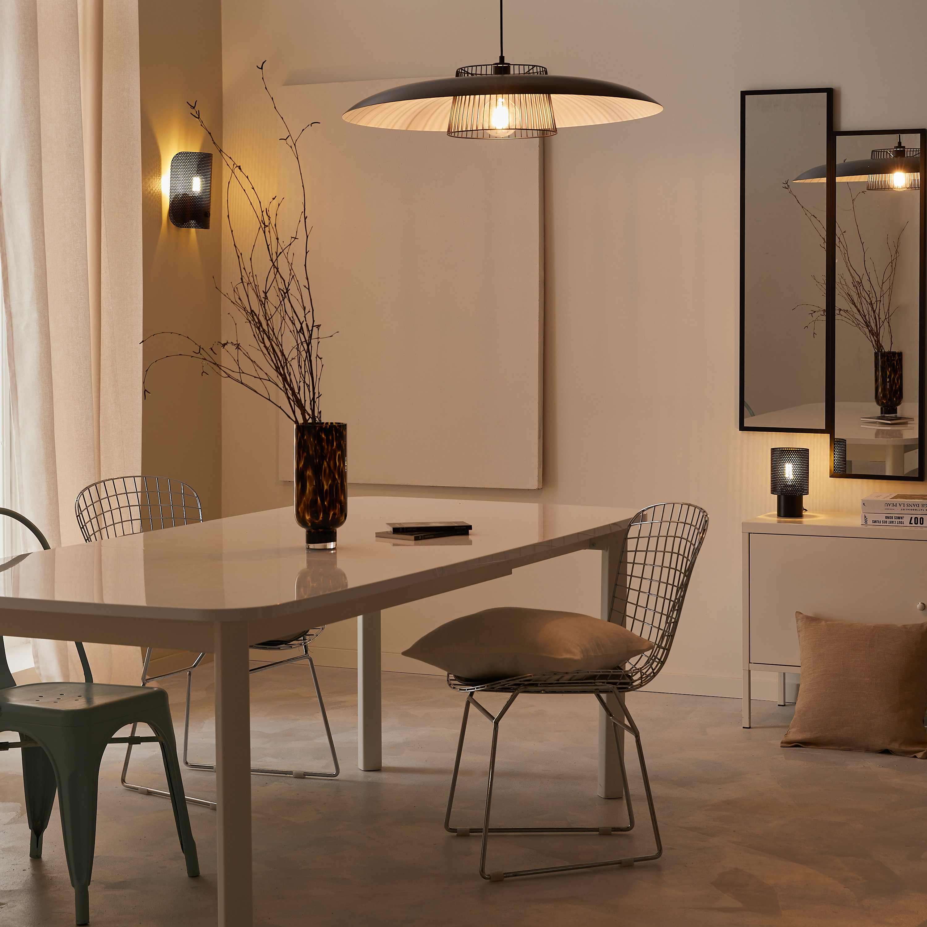 Lampa wisząca Sitio czarna E27 Inspire - 3