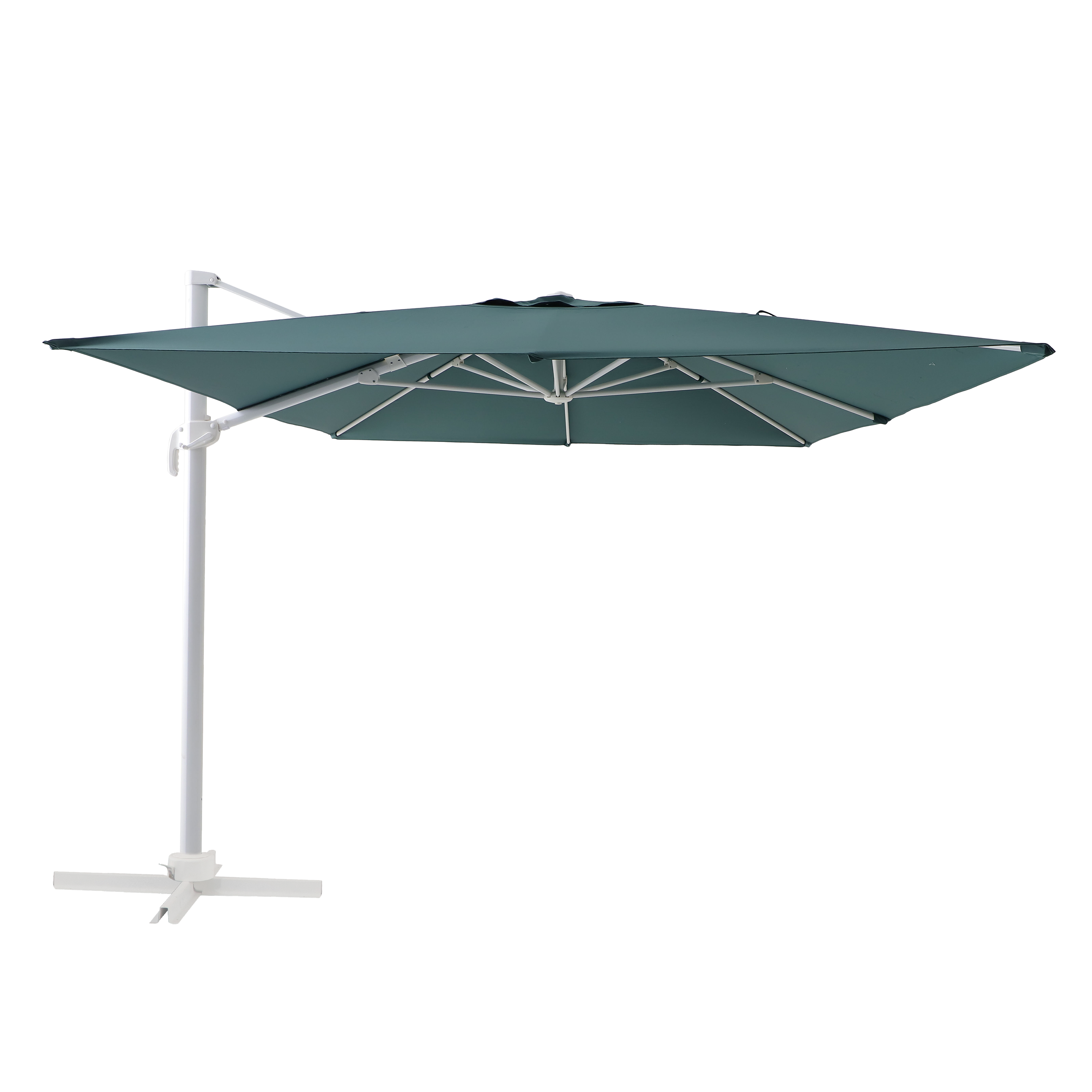 Parasol ogrodowy boczny 293x386x275 cm zielony Naterial