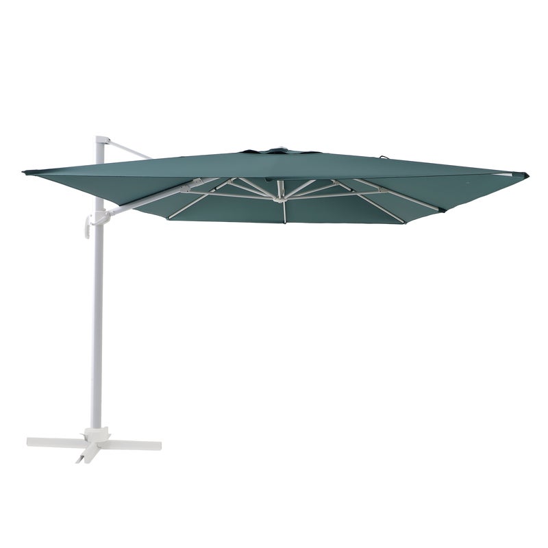 Parasol ogrodowy boczny 293x386x275 cm zielony Naterial