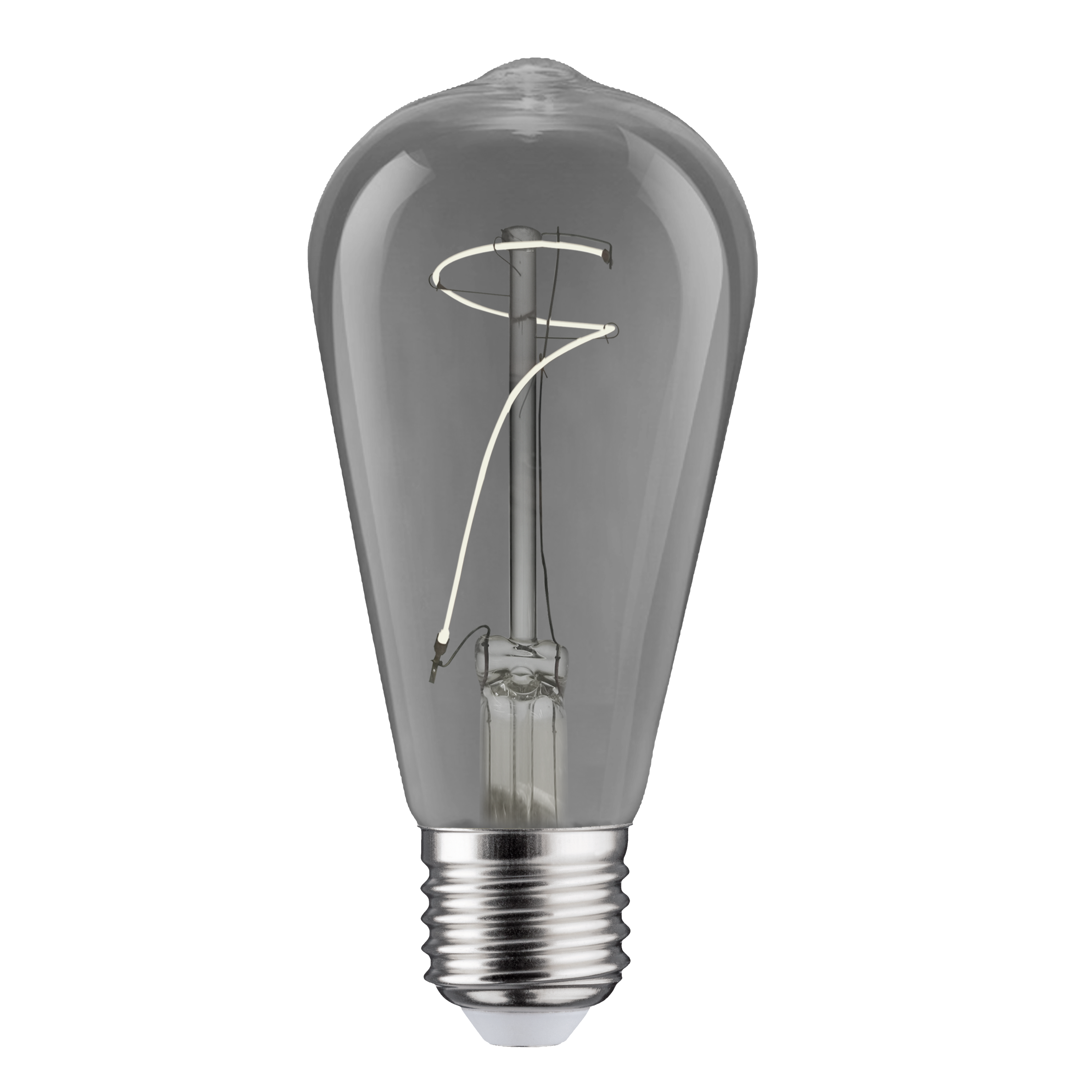 Bombilla decorativa LED filamento E27 forma Edison 80 lúmenes 2.2W color de la luz blanco cálido 2700K CRI 89-80 luz natural y fiel IP20 clase energética G - 2