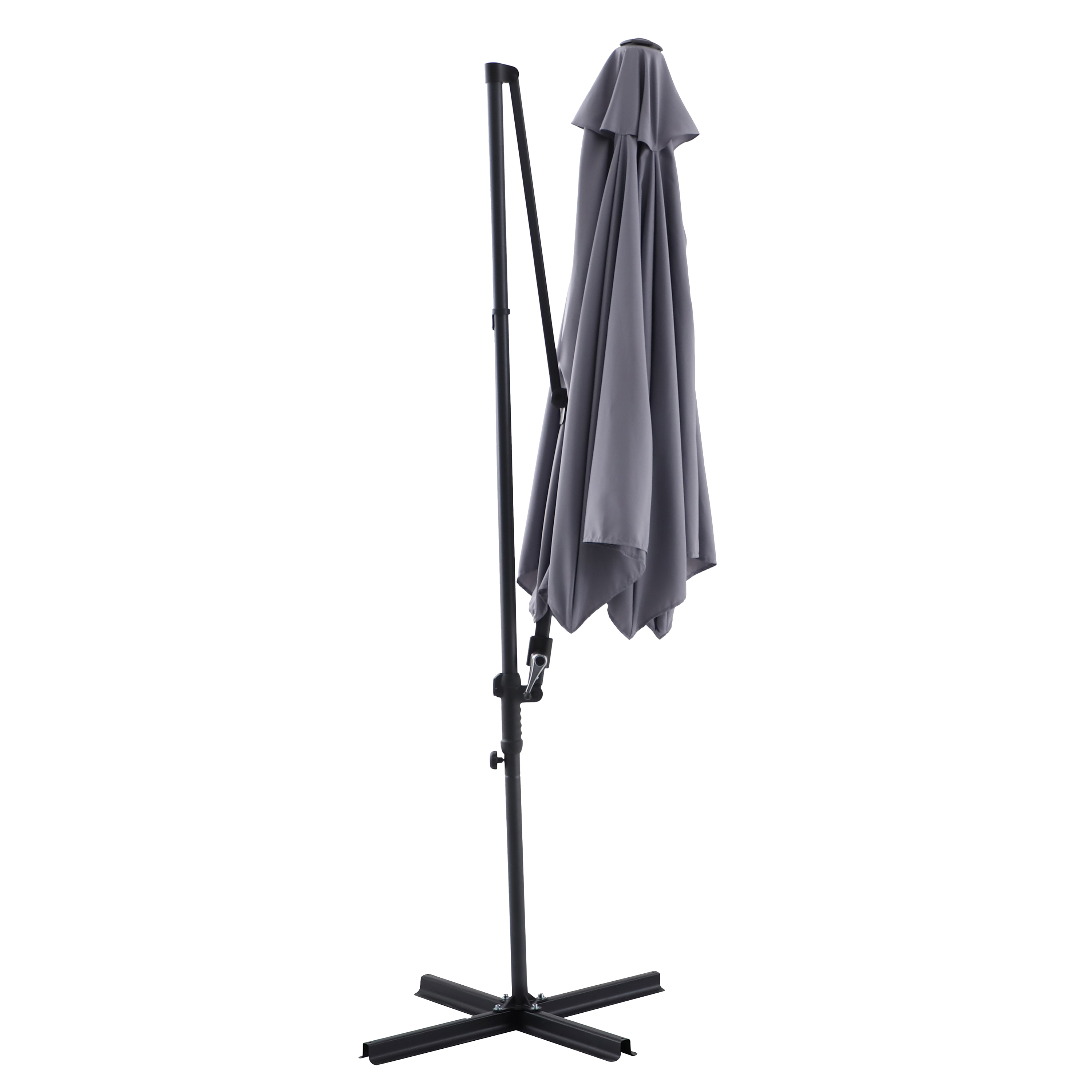 Parasol ogrodowy boczny Polar II 290x290x235 cm antracytowy Naterial - 3