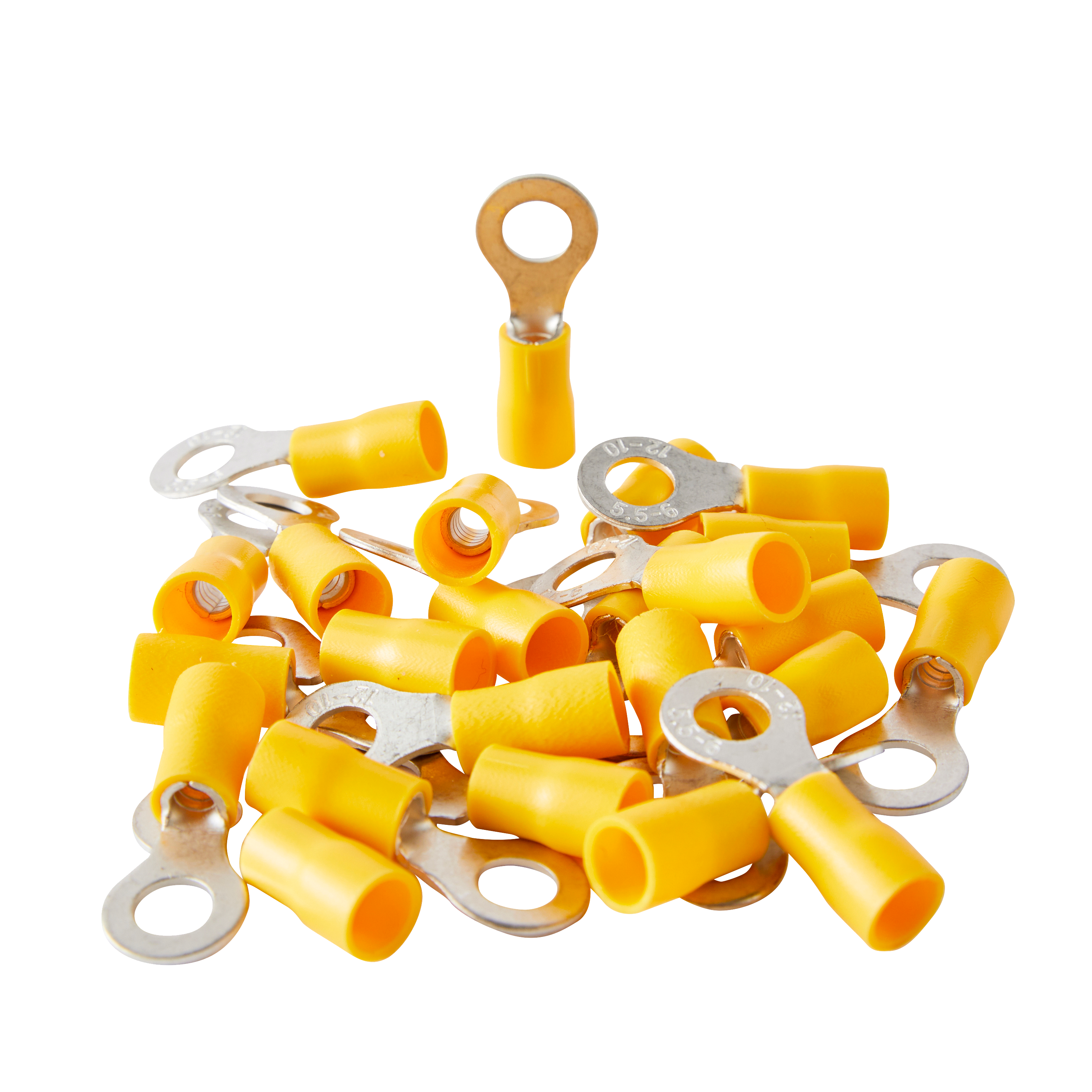 Końcówka przewodu oczkowa 4 - 6 mm M6 Żółta 50szt. LEXMAN