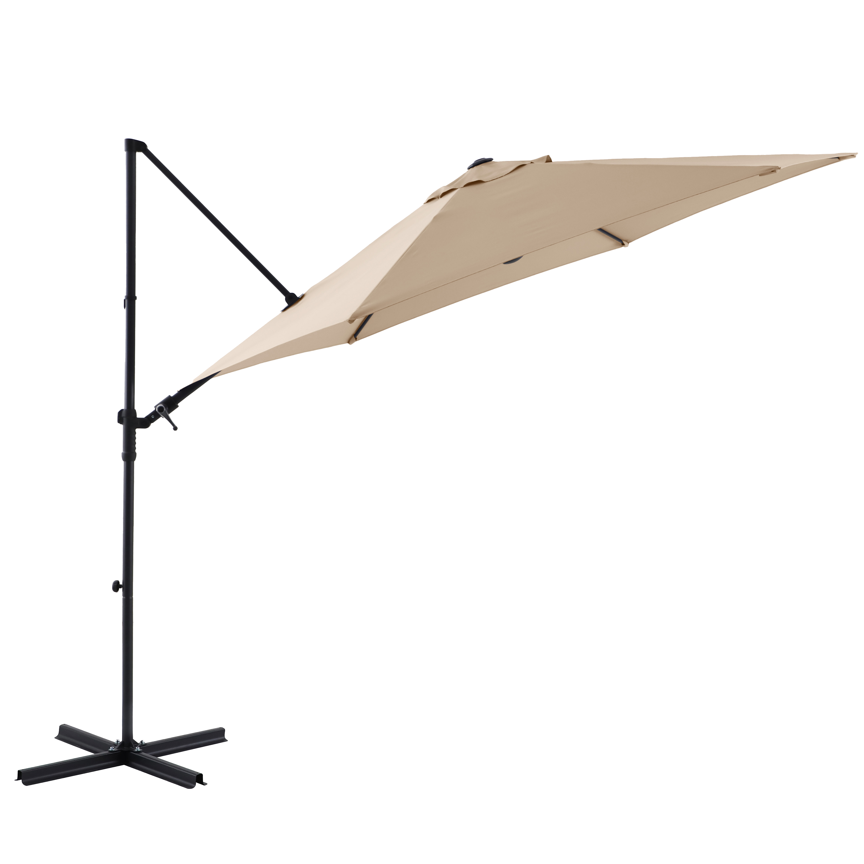 Parasol ogrodowy boczny Polar II 290x290x235 cm beżowy Naterial - 6