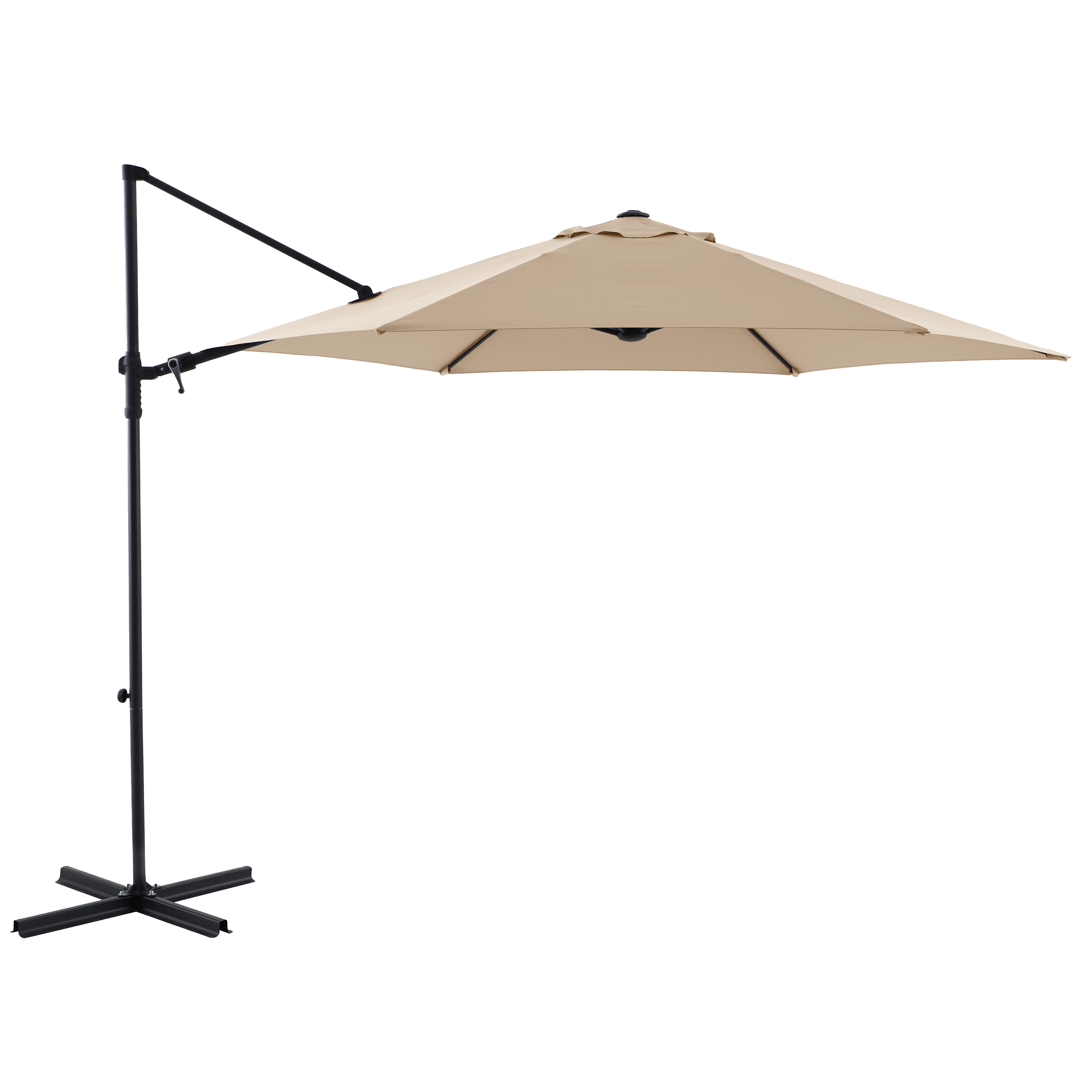 Parasol ogrodowy boczny Polar II 290x290x235 cm beżowy Naterial