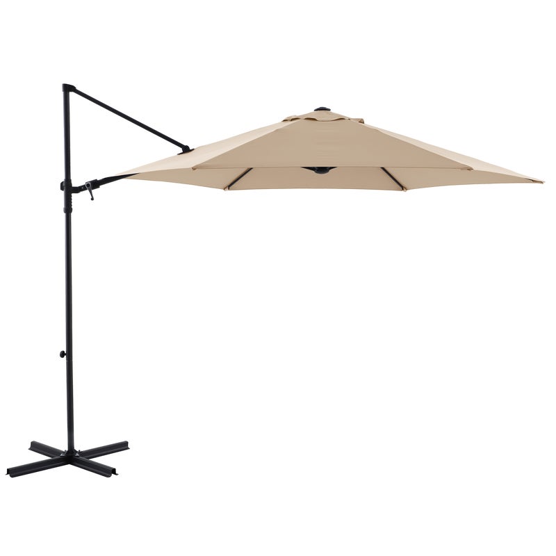 Parasol ogrodowy boczny Polar II 290x290x235 cm beżowy Naterial