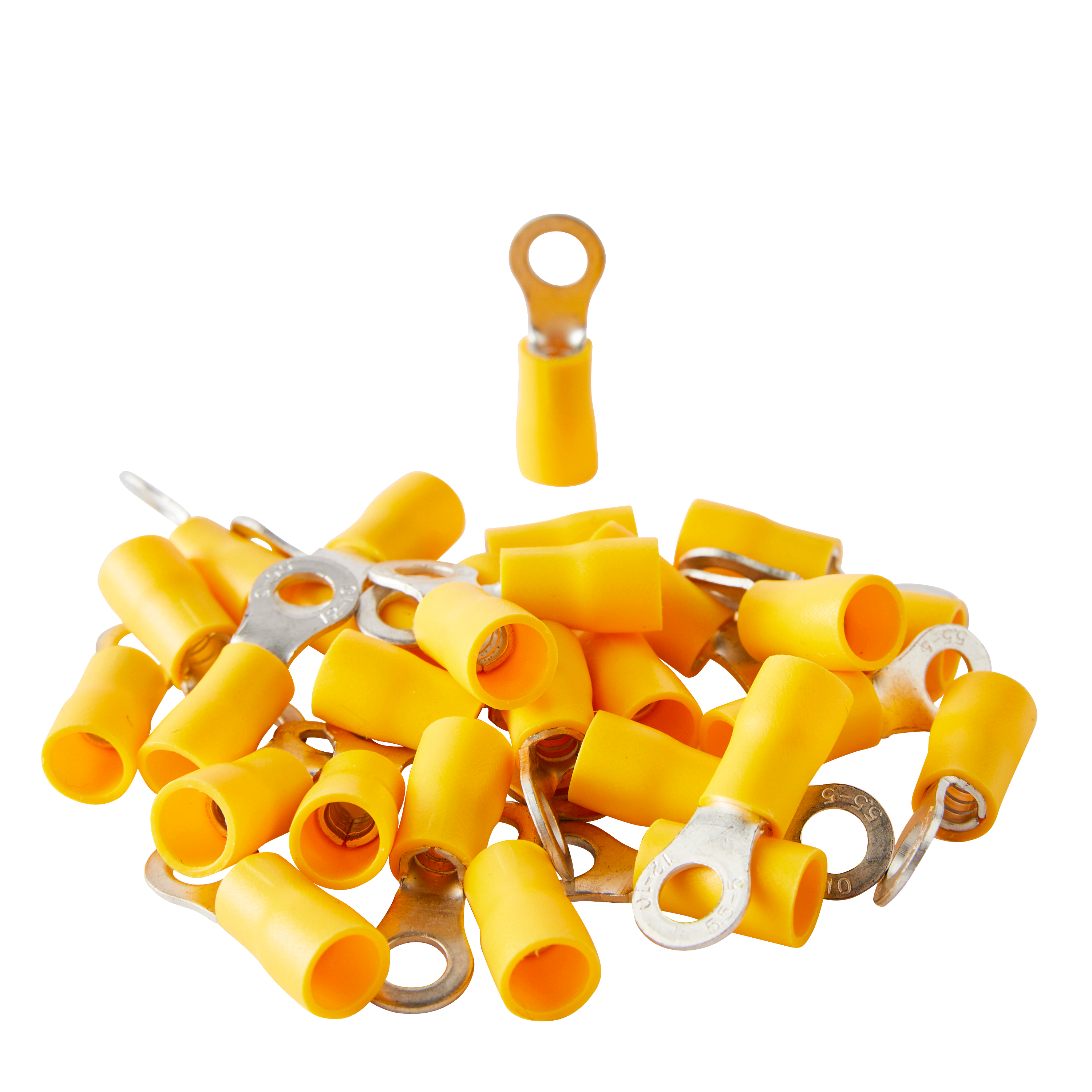 Końcówka przewodu oczkowa 4 - 6 mm M5 Żółta 50szt. LEXMAN