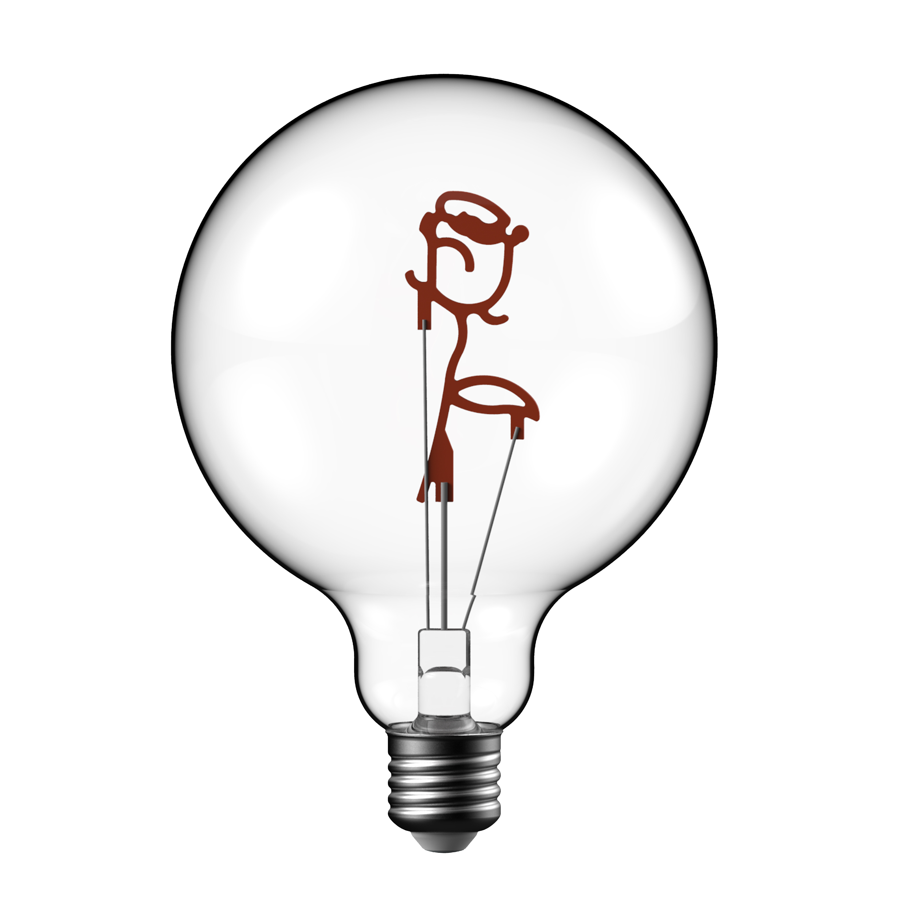 Żarówka dekoracyjna LED E27 Róża 2,5 W 40 lm Lexman