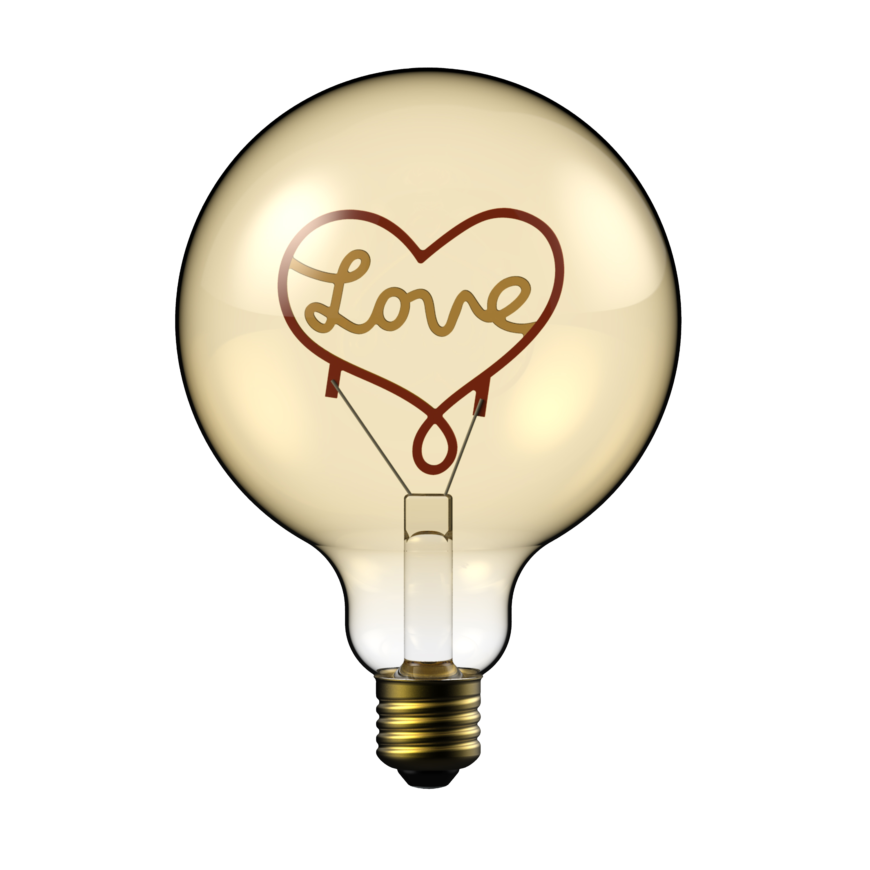 Żarówka dekoracyjna LED E27 Love Serce 2,5 W 40 lm Lexman