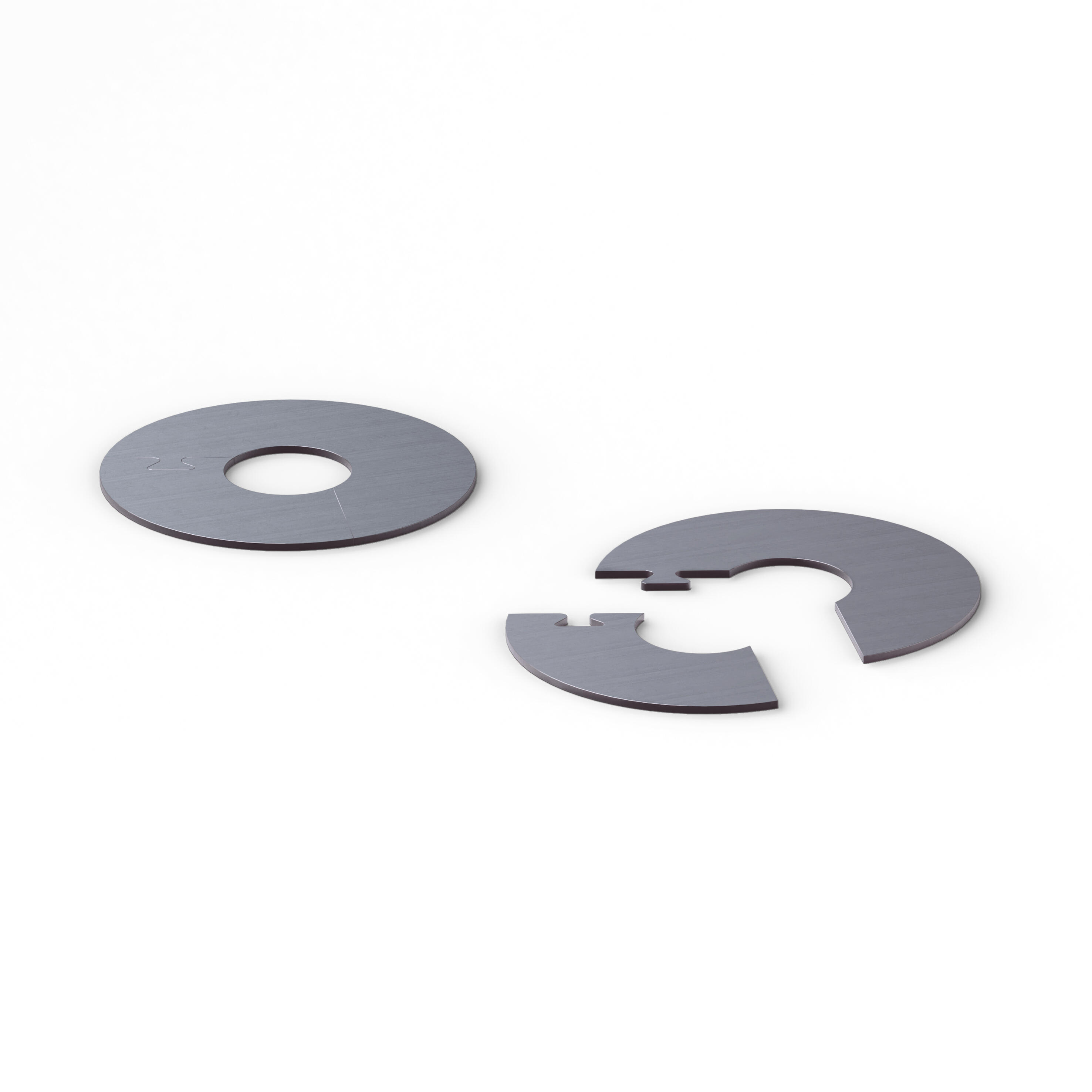 Lot de 2 rosaces, inox Diam.22mm, H1.9 x L.0.125 m, Ep.14 mm SENS BY QUICK-STEP - 3