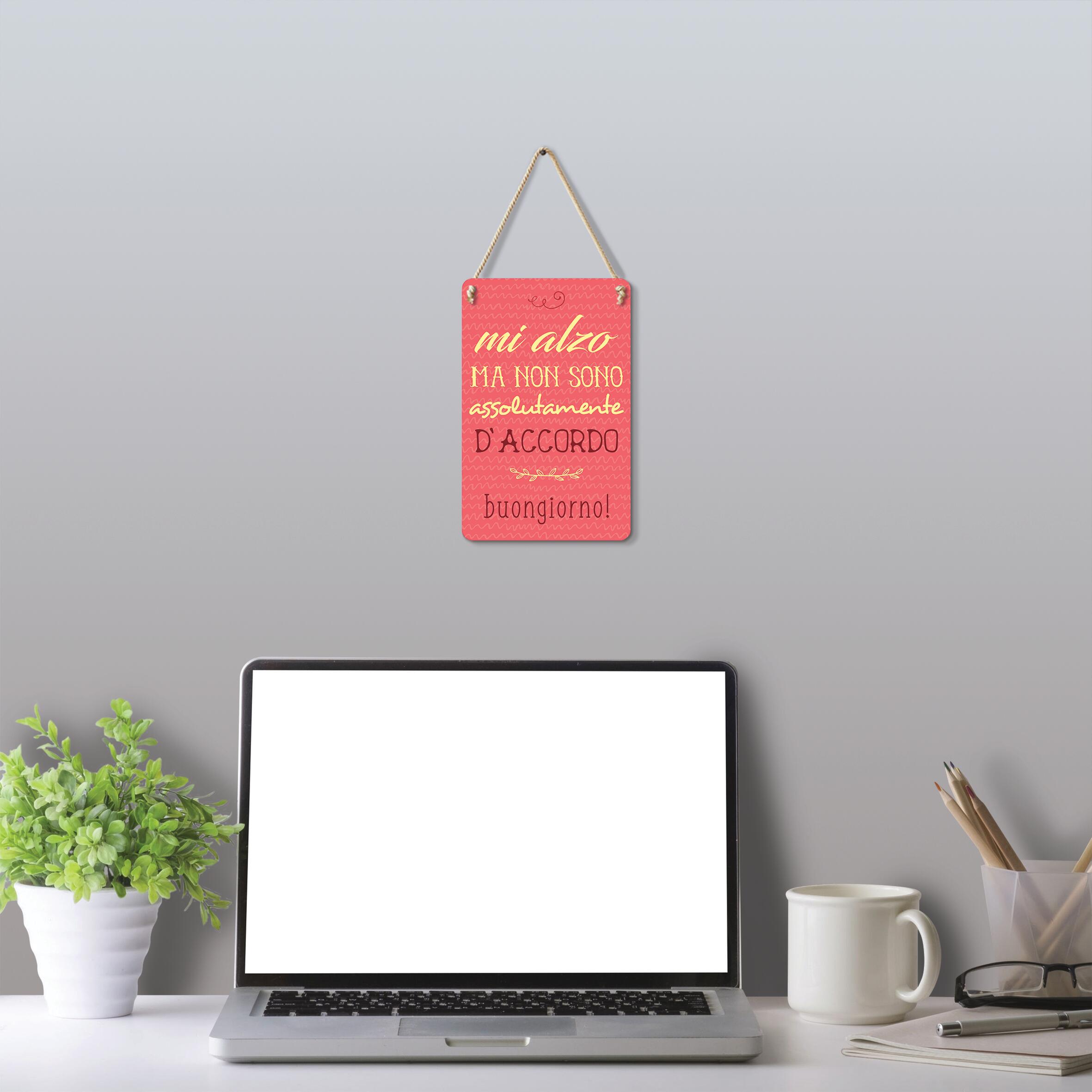 Decorazione da parete su plastica Buongiorno , multicolore 16 x 24 cm - 2