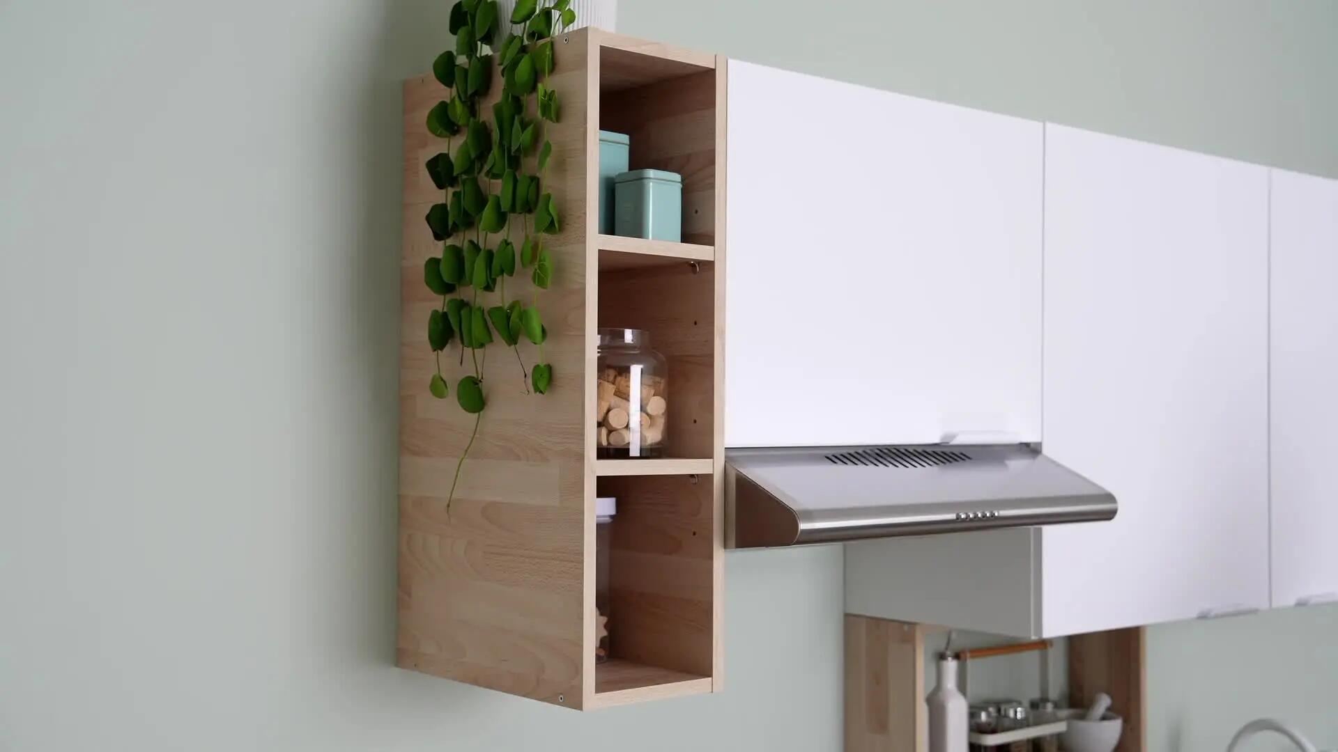 Mensola a muro Eleki HN20 rettangolare in truciolare L 20 x P 37 cm - 2