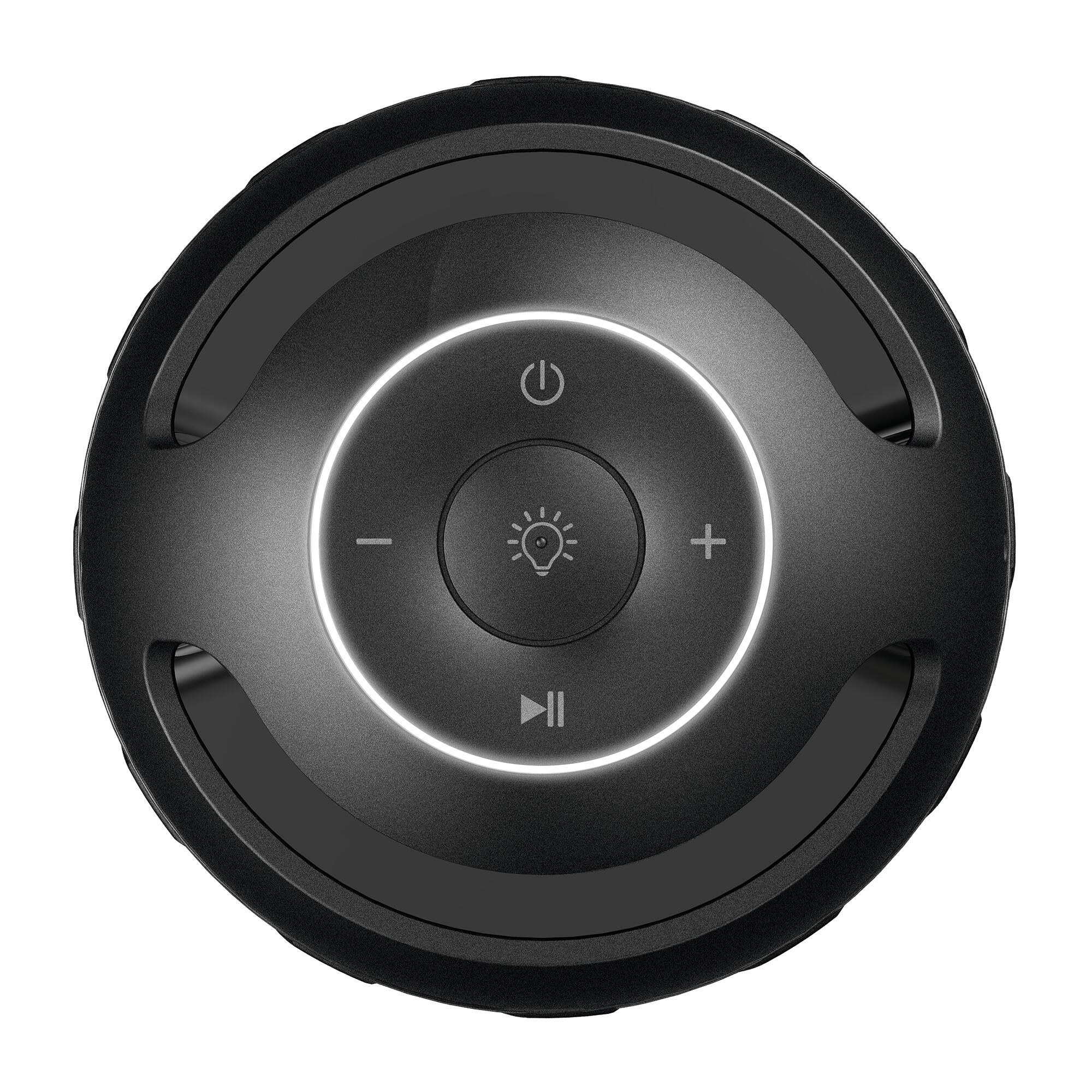 Lámpara de mesa sin cable LED con altavoz bluetooth ARTE CONFORT con estructura negra luz cálida 1700K solar - 6