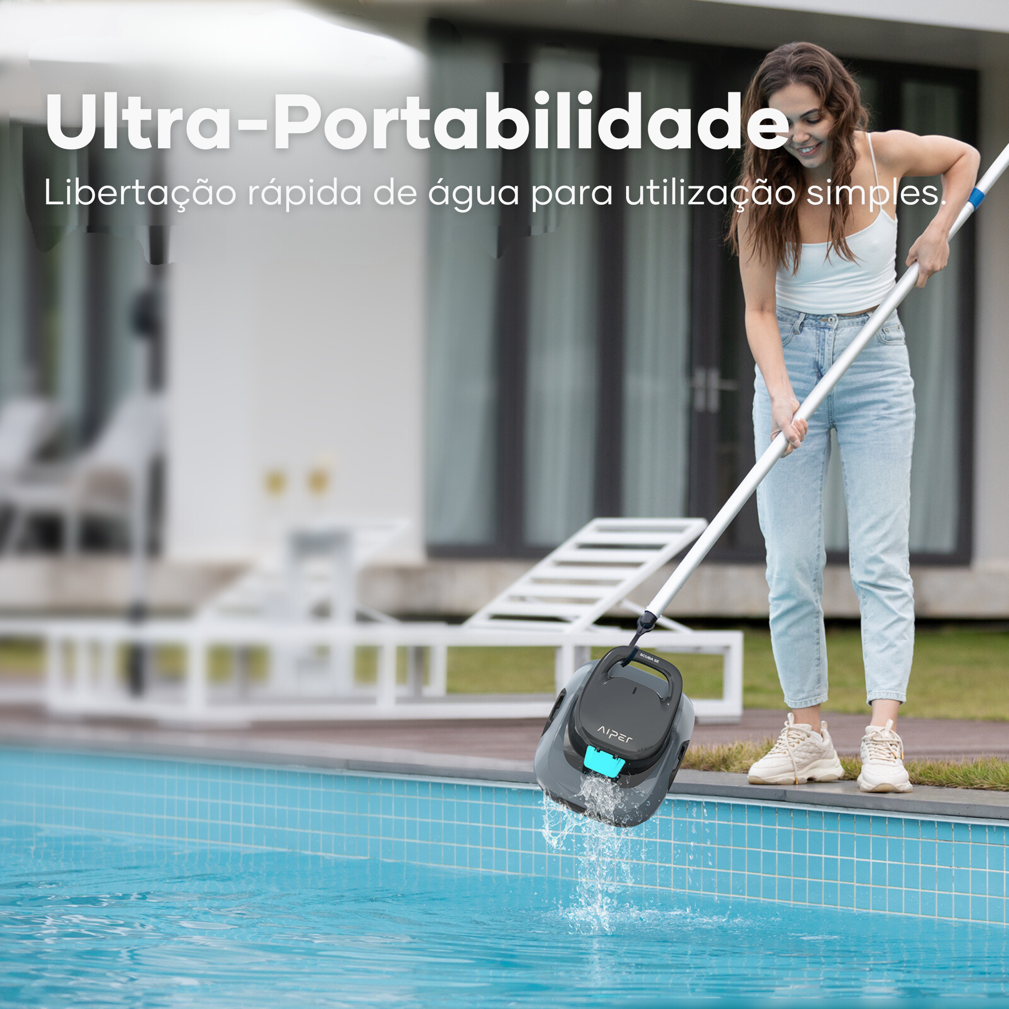 Robot limpa fundos piscina a bateria plano 4500L 180 min Scuba S1 Aiper 2025 - 15