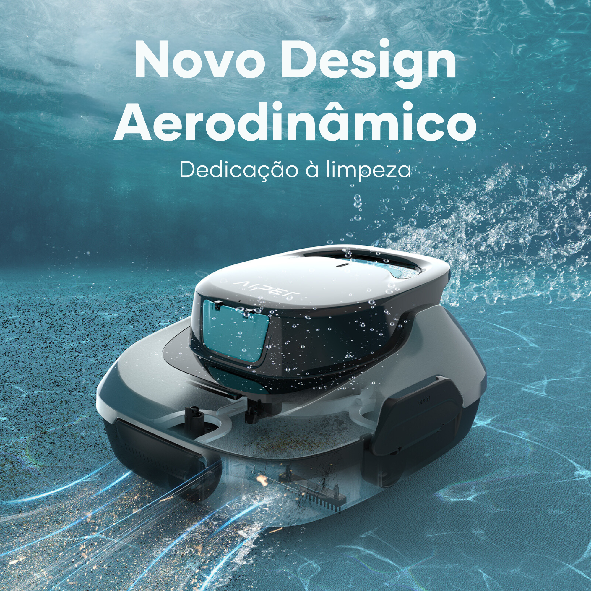 Robot limpa fundos piscina a bateria plano 4500L 180 min Scuba S1 Aiper 2025 - 13