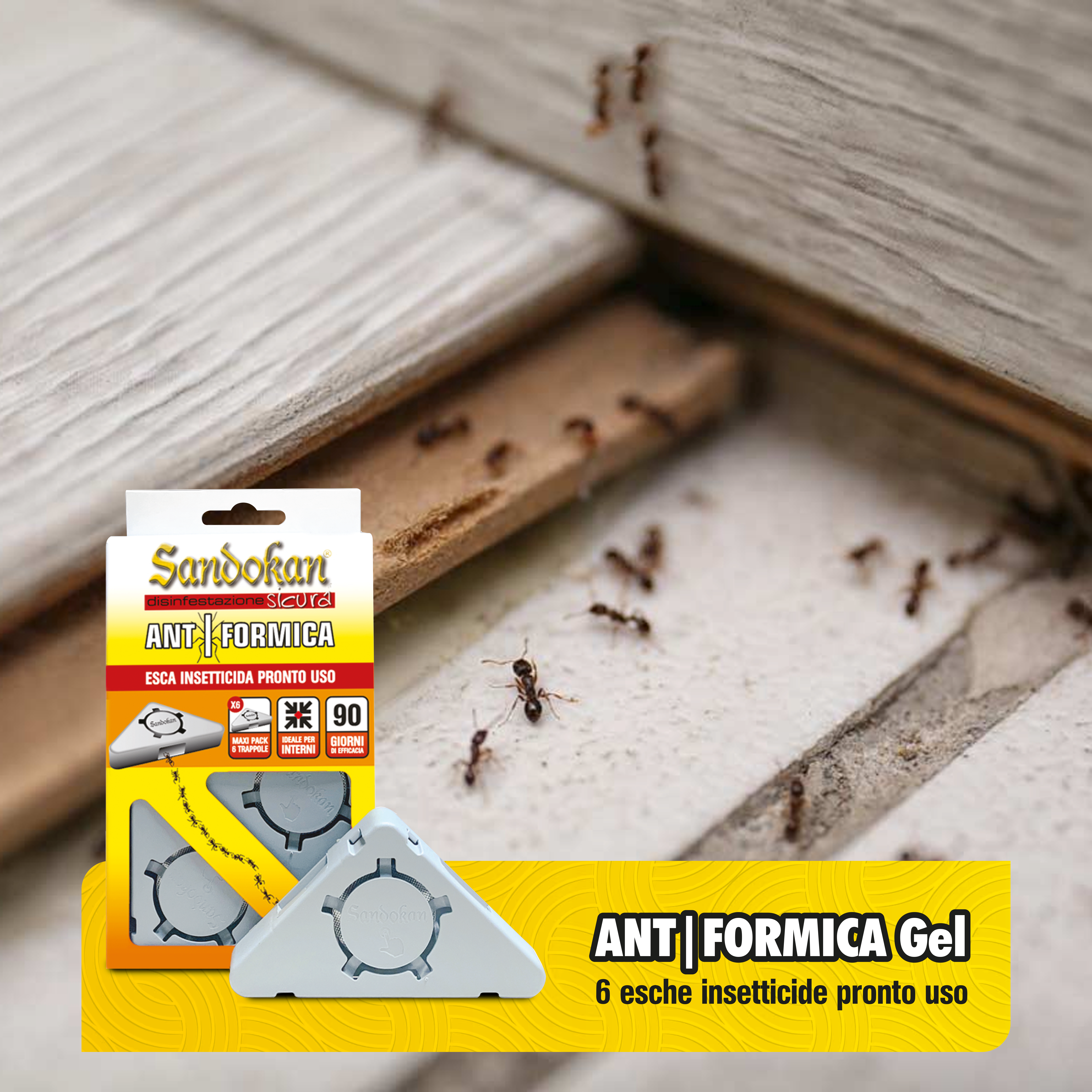 Trappola gel per formiche SANDOKAN, 6 pezzi - 2