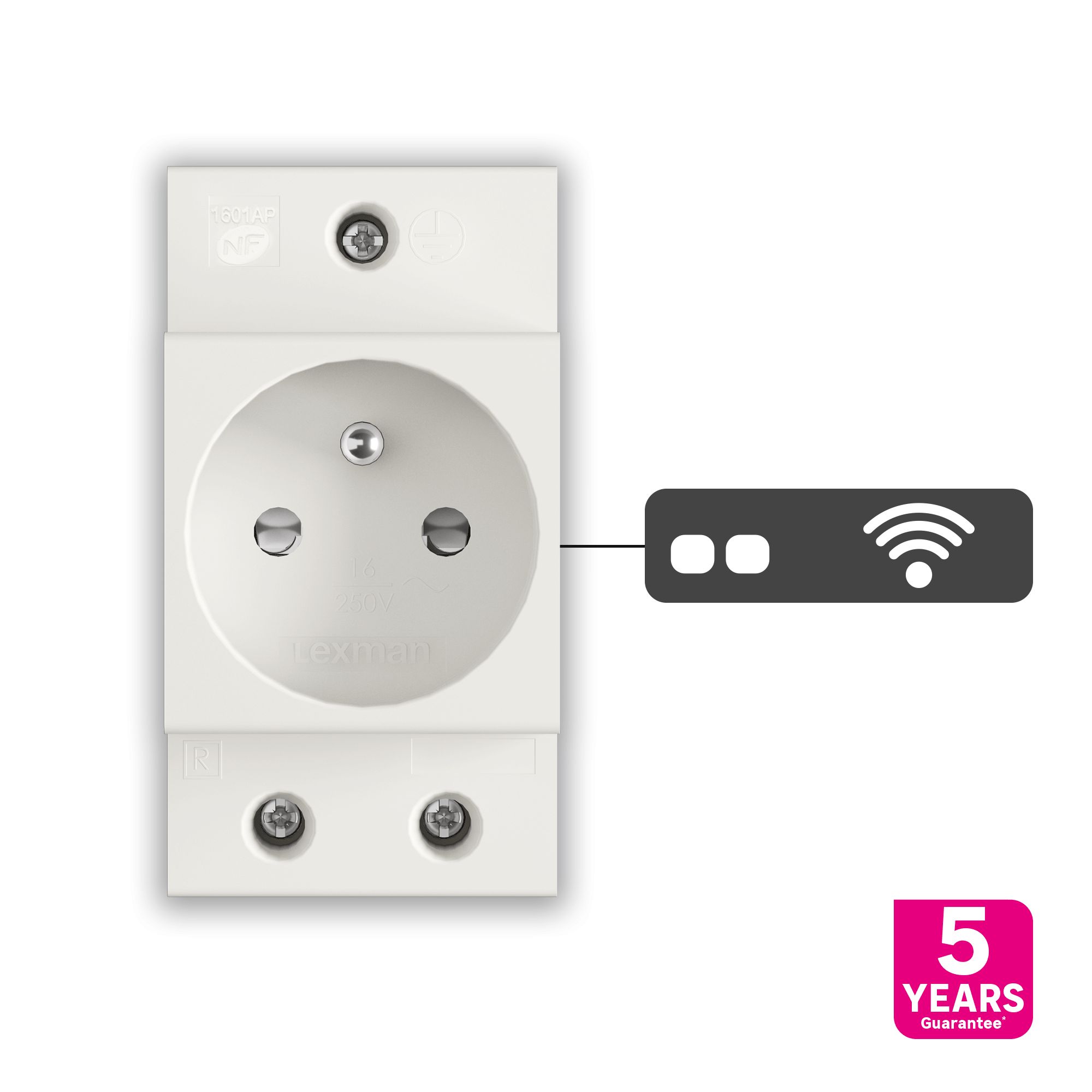 Prise modulaire 2 P + T LEXMAN 16 A - 4
