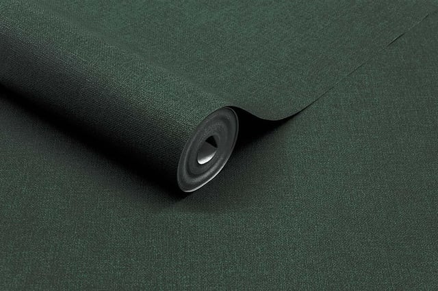 Papier peint intissé Textile mat INSPIRE vert pinède