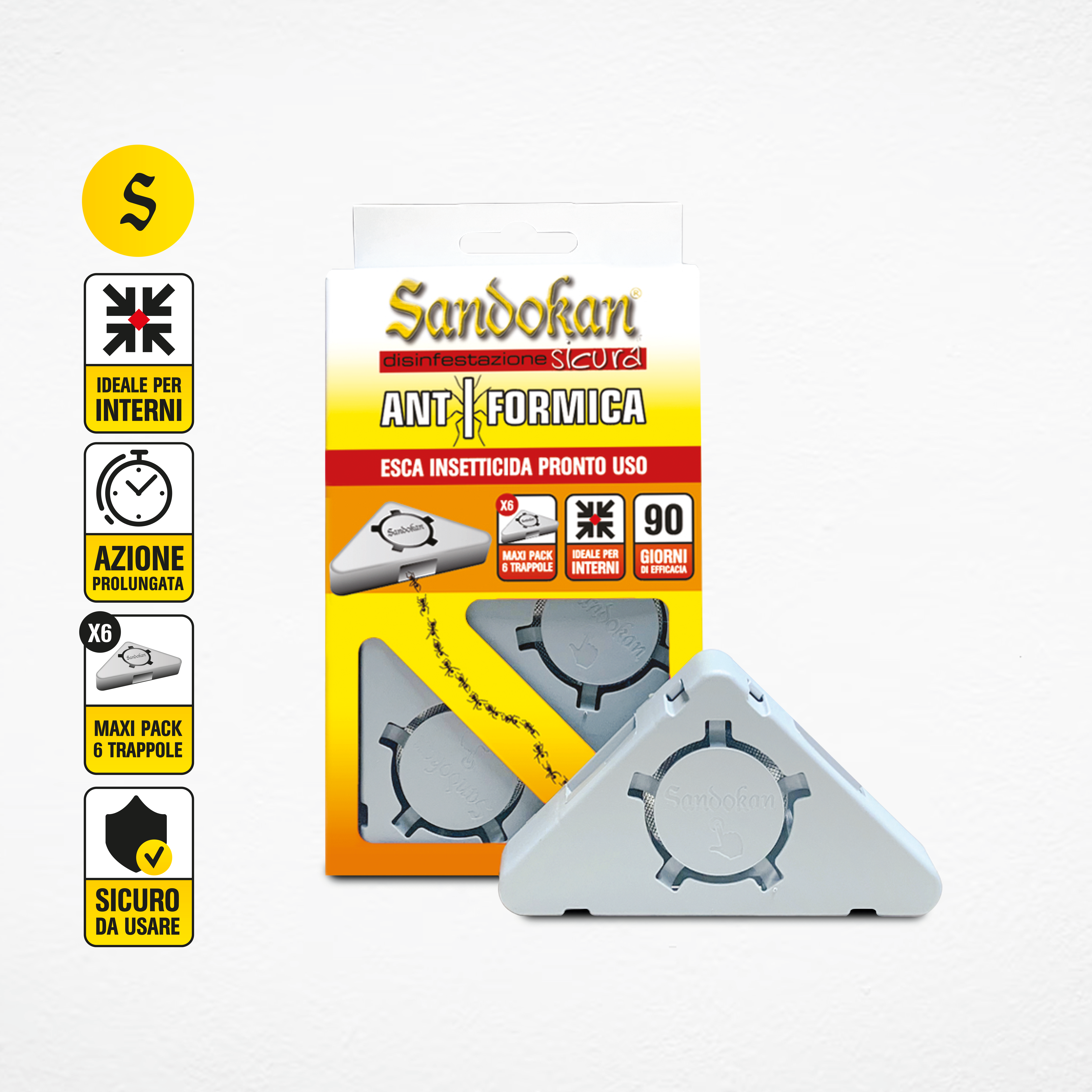 Trappola gel per formiche SANDOKAN, 6 pezzi - 4