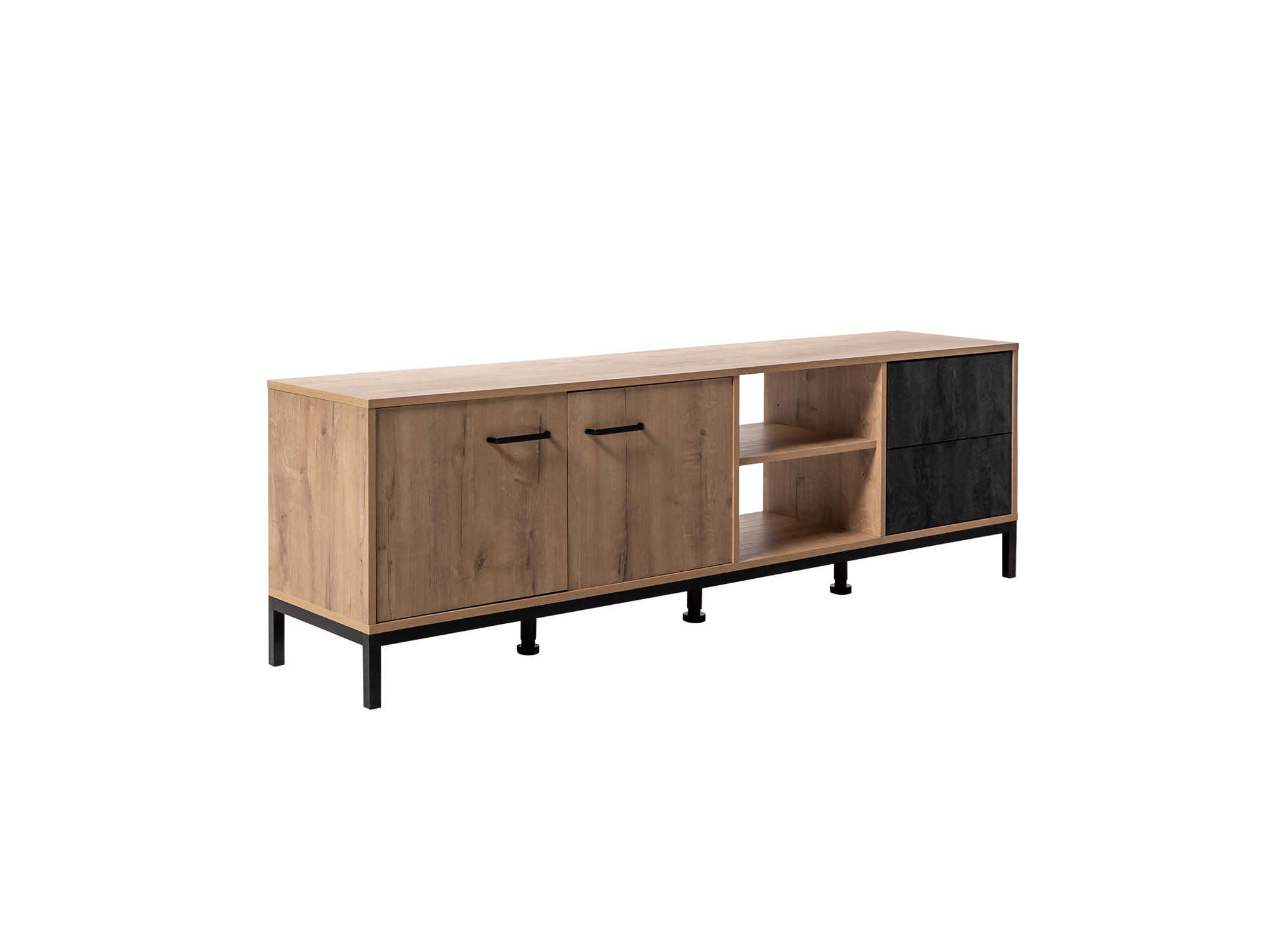 Mueble de tv paris 55x180x40 cm roble