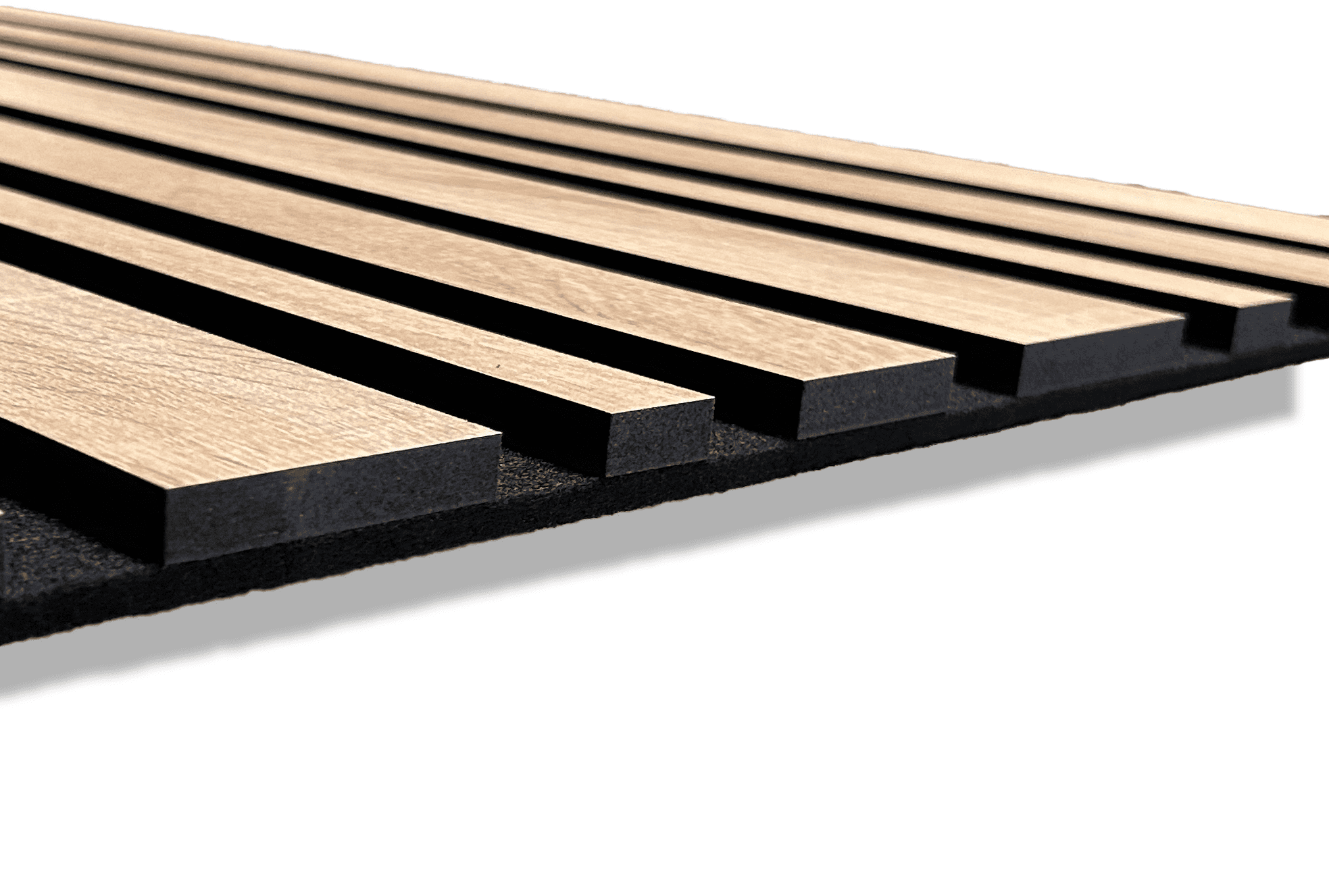 Revestimiento de pared palillería efecto 3D MDF acústico Sonoma bicolor roble/negro de 260x57,2cm - 7