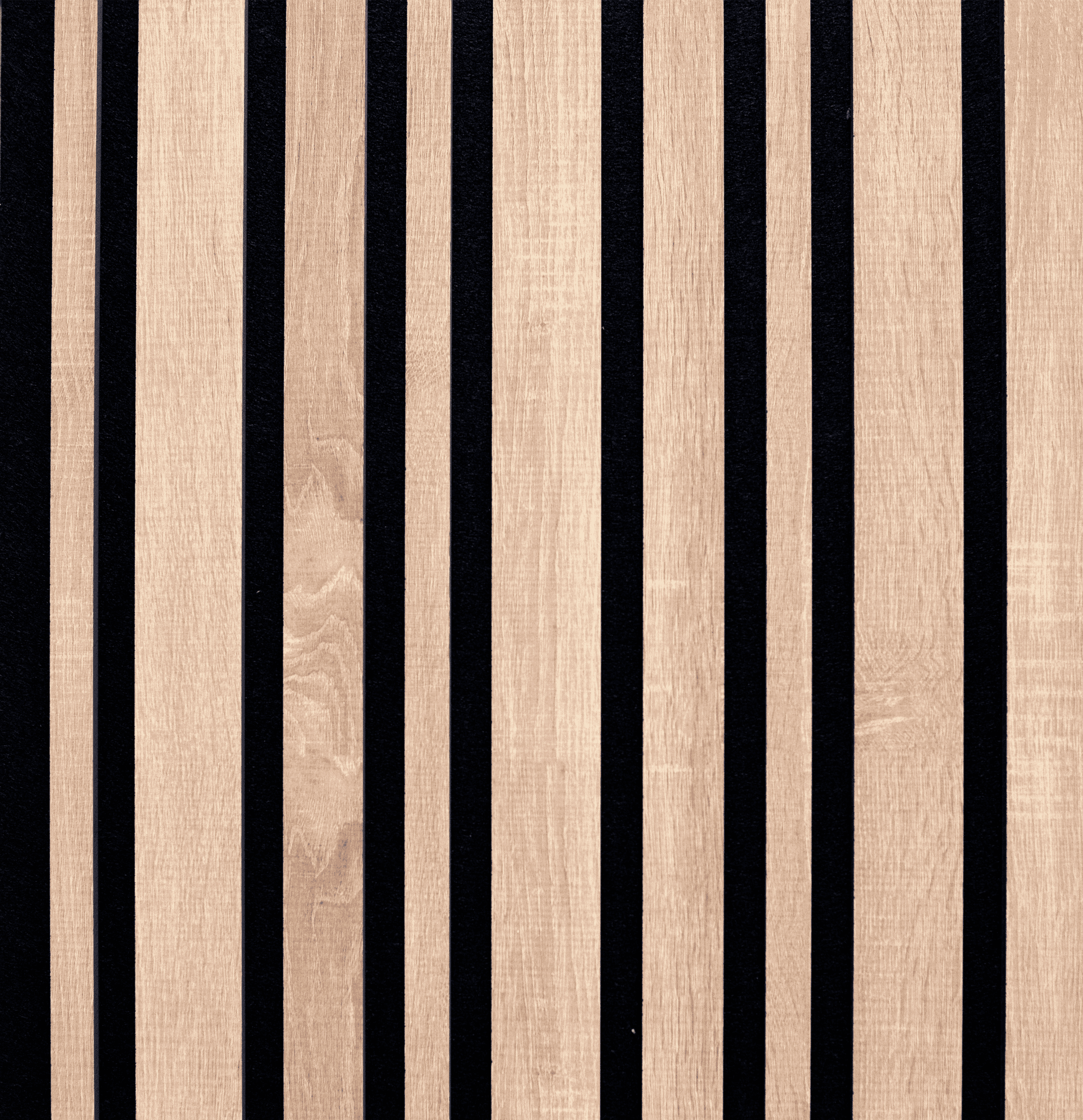 Revestimiento de pared palillería efecto 3D MDF acústico Sonoma bicolor roble/negro de 260x57,2cm - 5